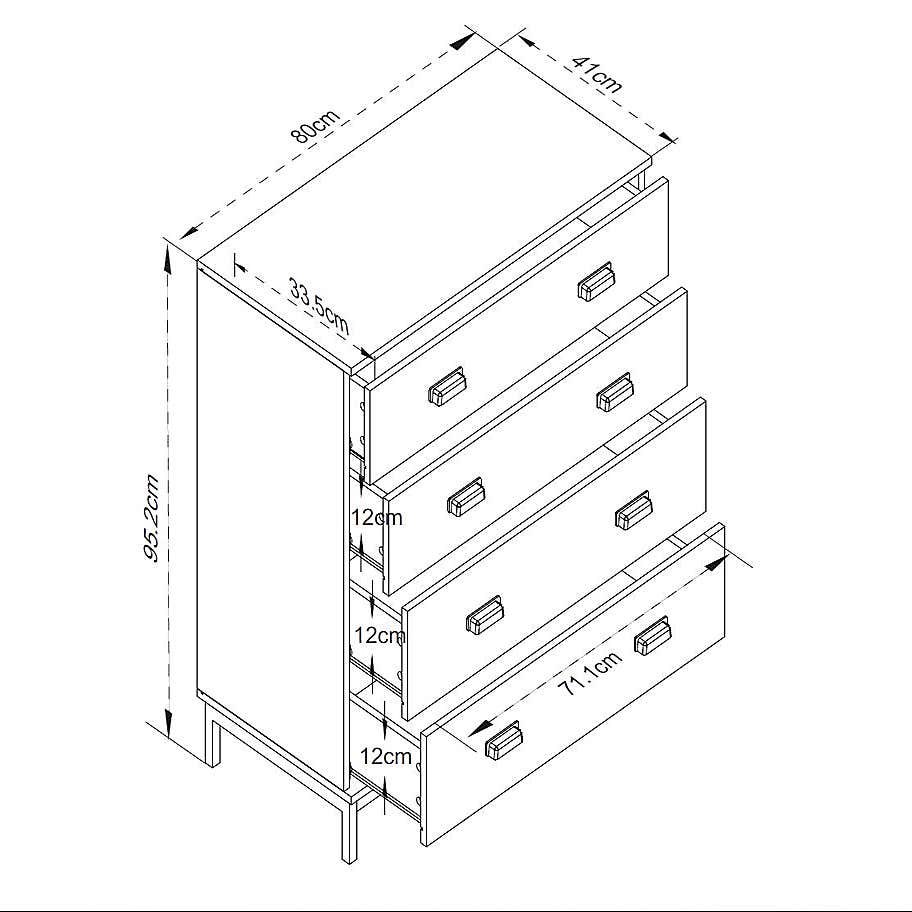 Fulton 4 Drawer Chest