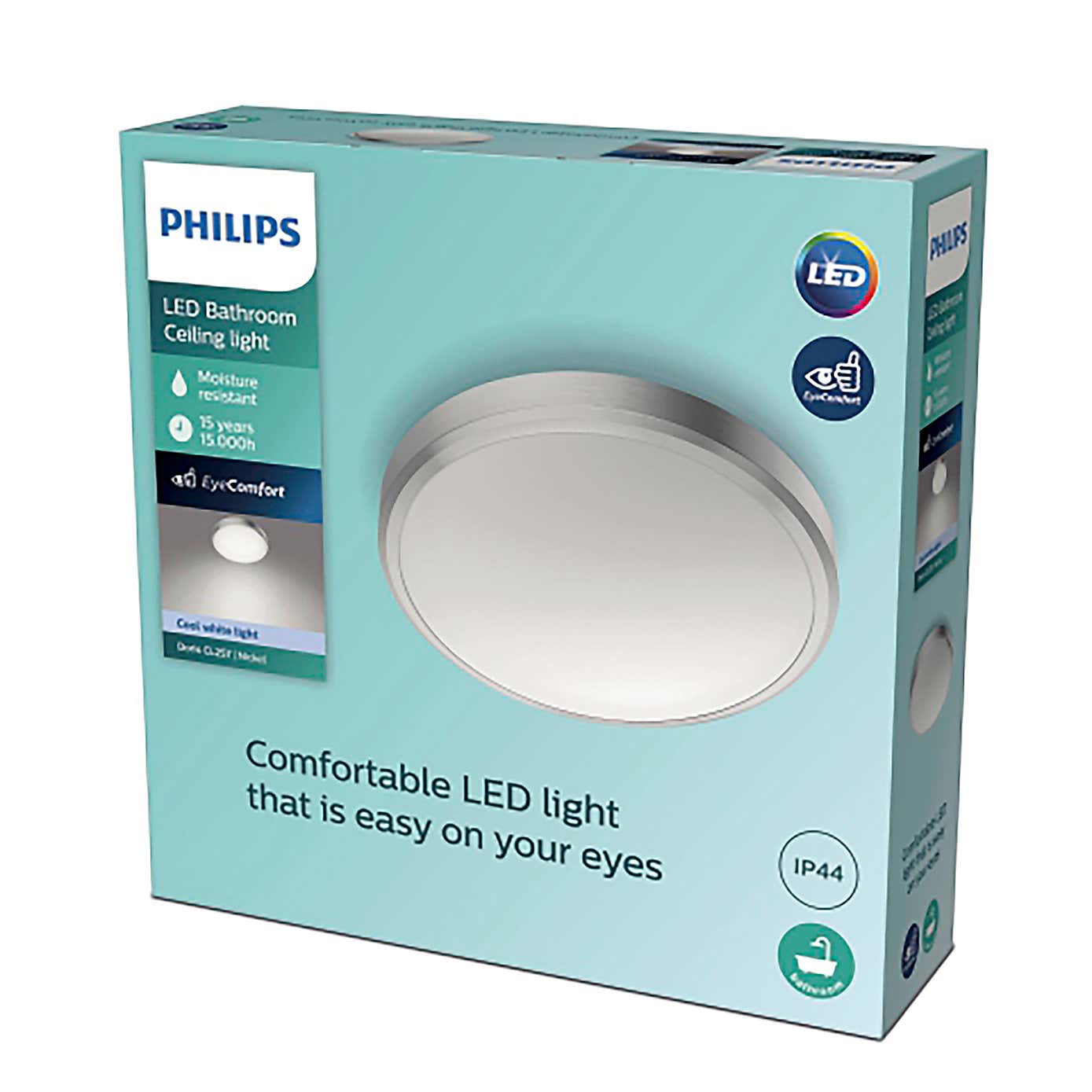 Philips Doris Integrated LED Ceiling Light, Cool White