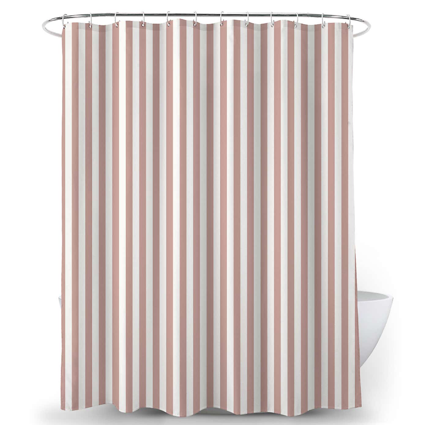 Textured Stripe Shower Curtain