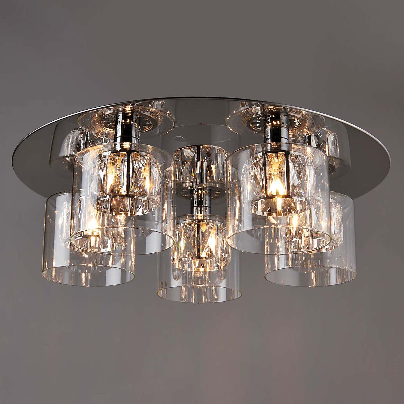 Vogue Armoury 5 Light Flush Ceiling Fitting