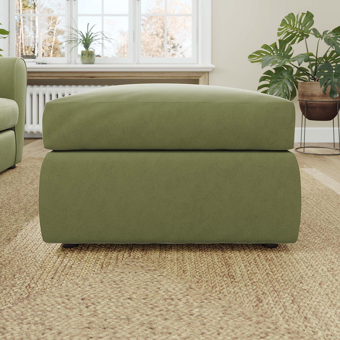 Blake Opulent Velvet Footstool