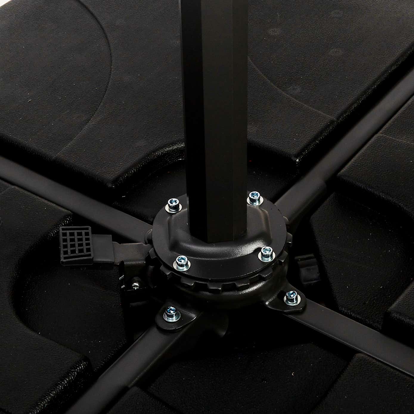 3m Royal Craft Deluxe Pedal Operated Rotational Cantilever Parasol with Cross Stand