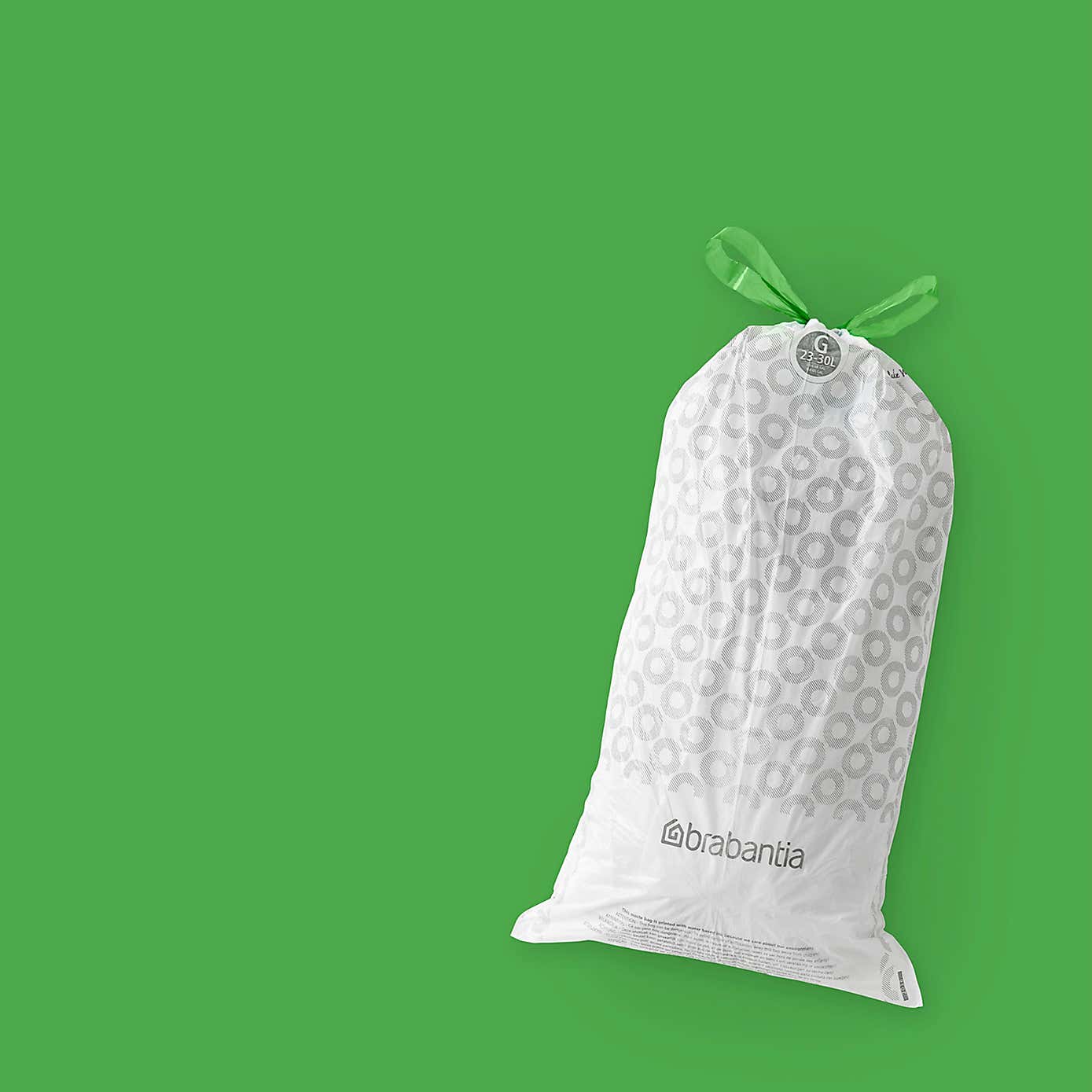 Brabantia PerfectFit Pack of 10 Bin Bags, Code G, 23-30L