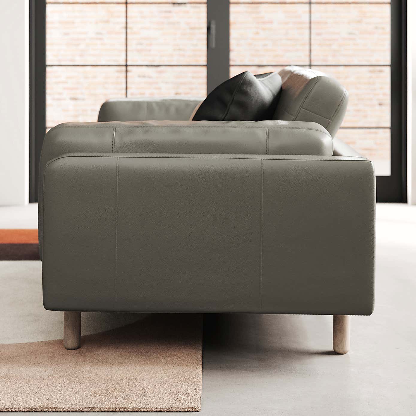 Newton Classic Leather 2 Seater Sofa