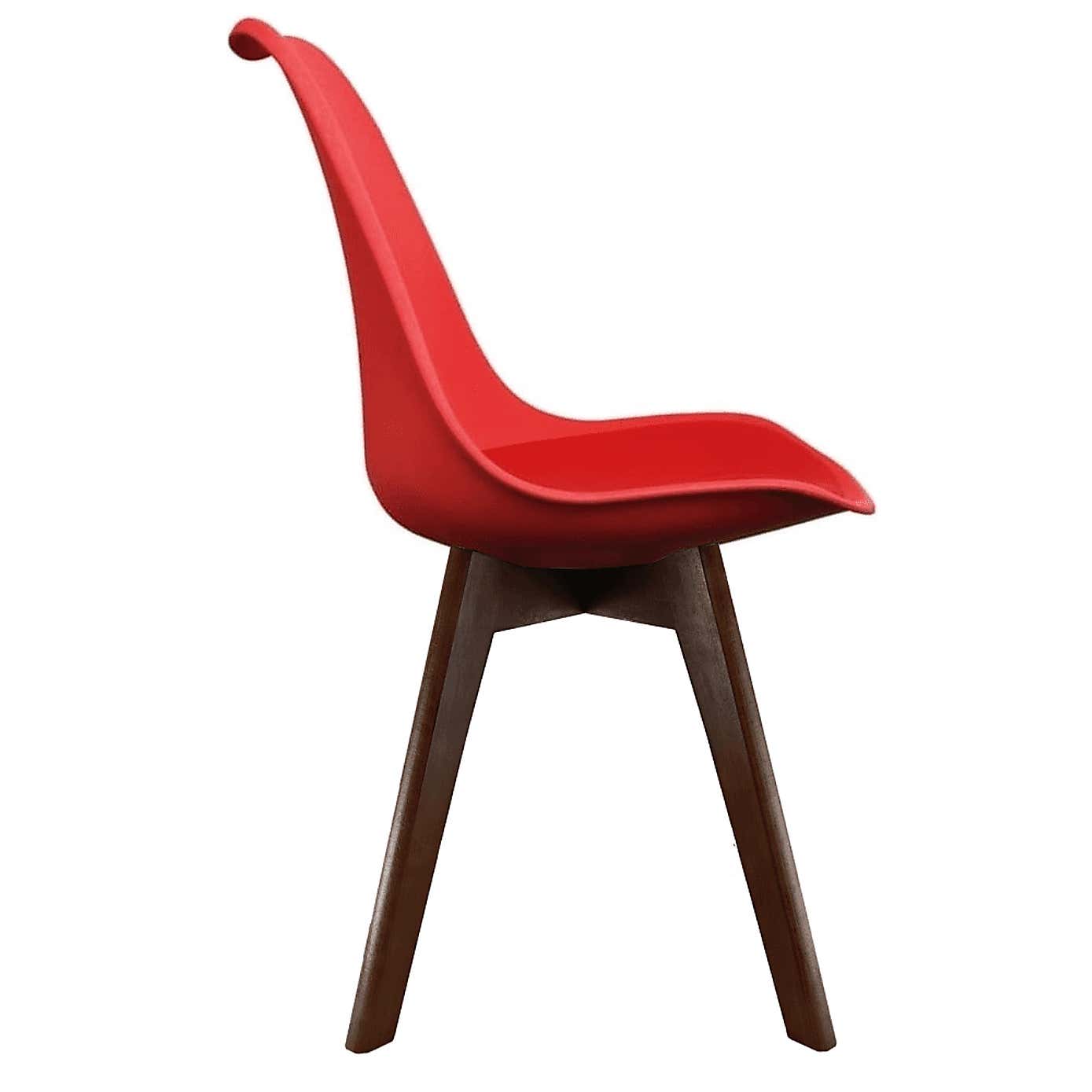 Fusion Living Soho Plastic Dining Chair with Squared Legs