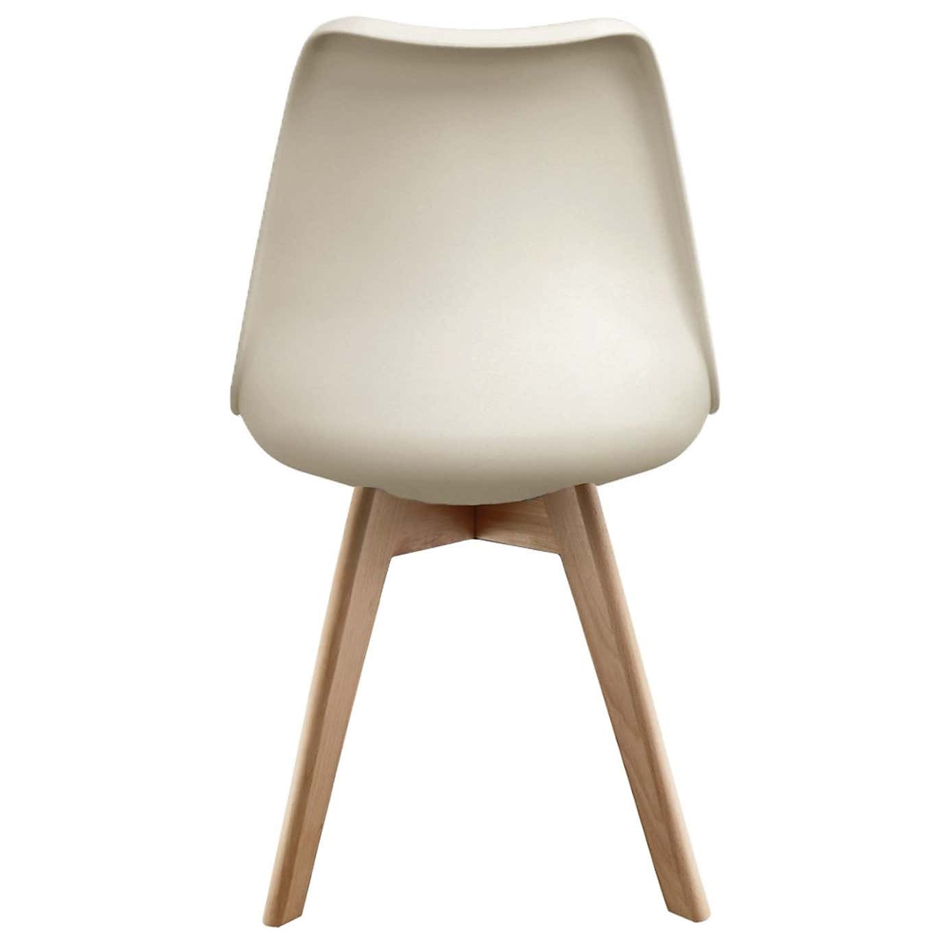 Fusion Living Soho Plastic Dining Chair with Squared Legs