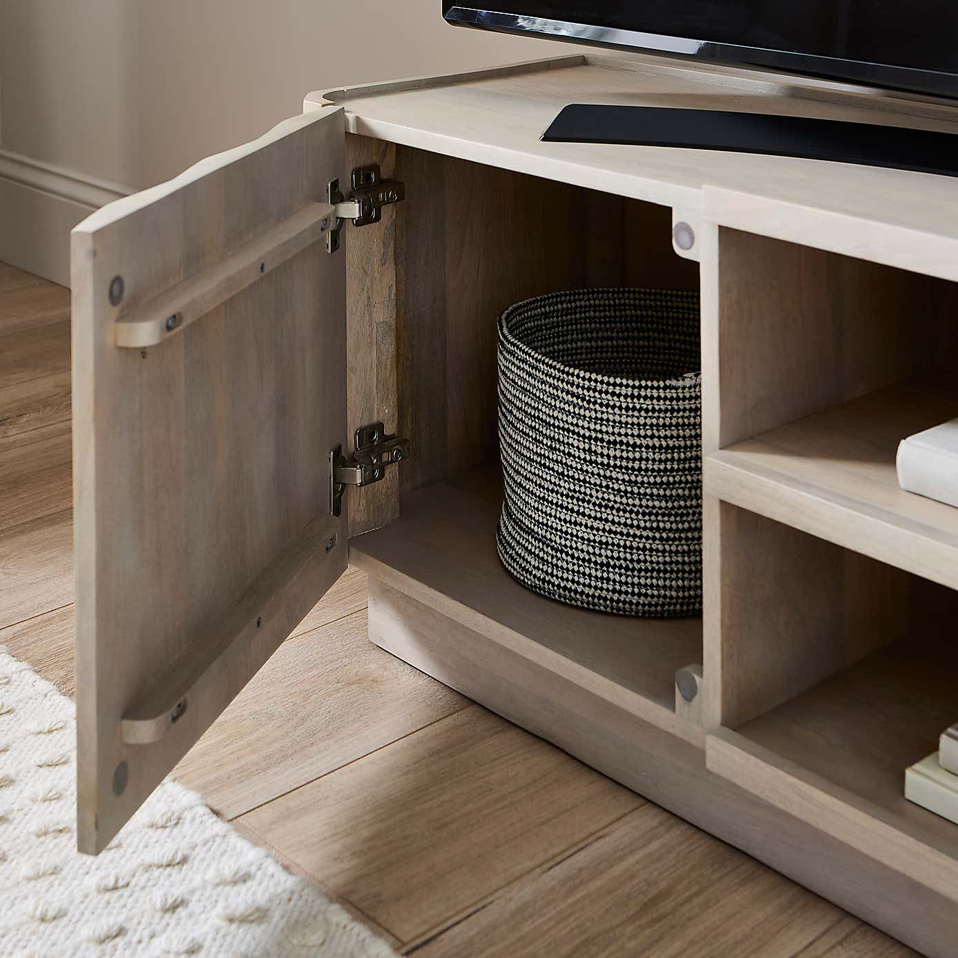 Willa Small TV Unit for TVs up to 50", Mango Wood