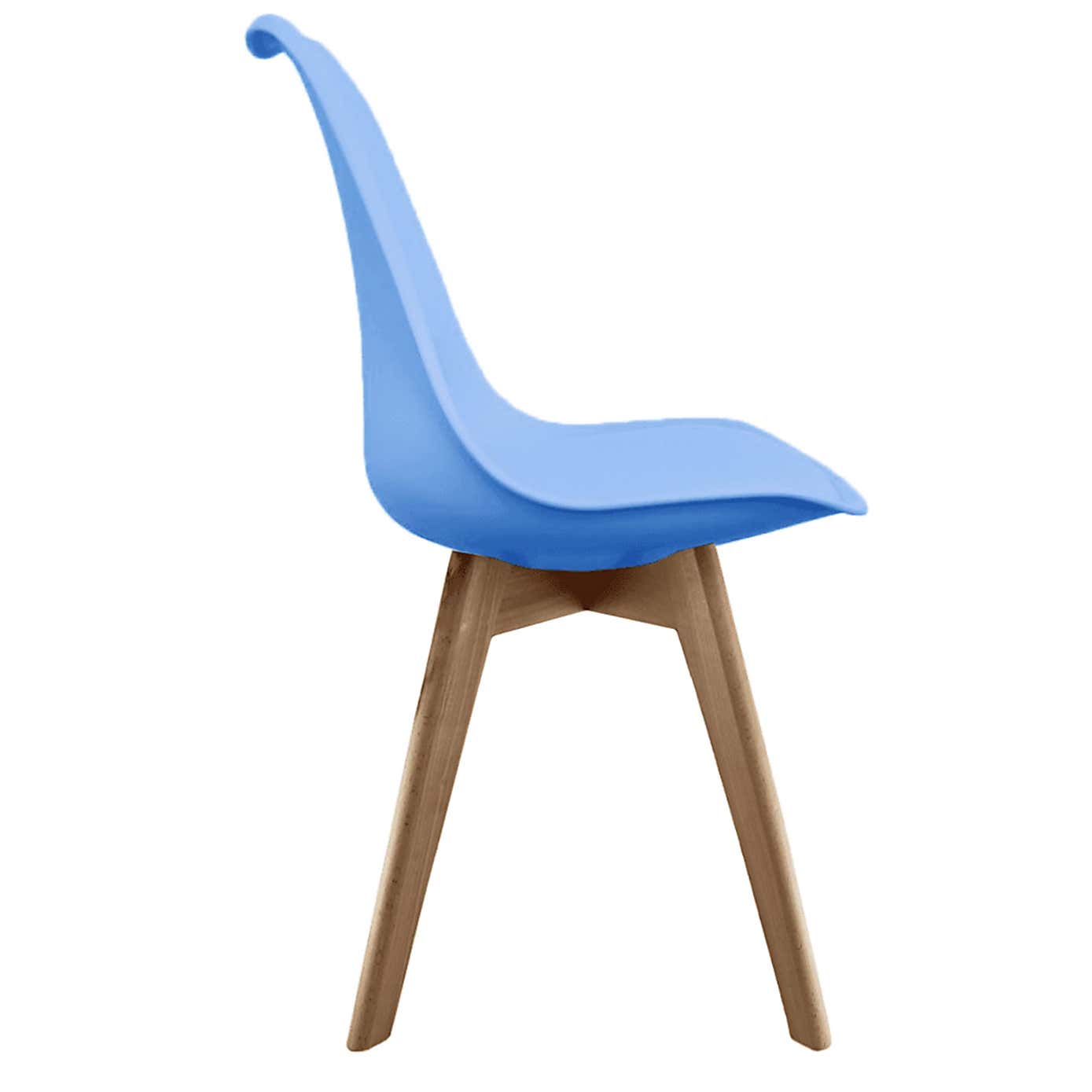 Fusion Living Soho Plastic Dining Chair with Squared Legs