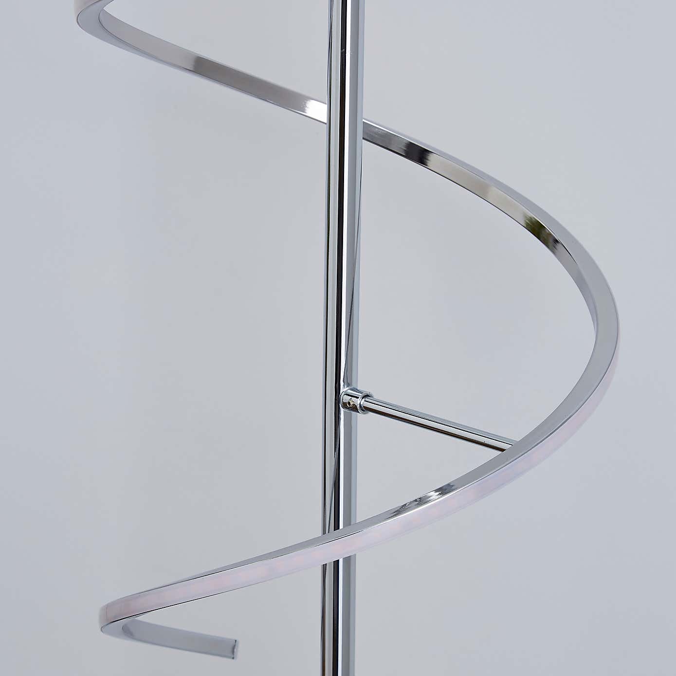 Apollo Integrated LED Dimmable Chrome Floor Lamp