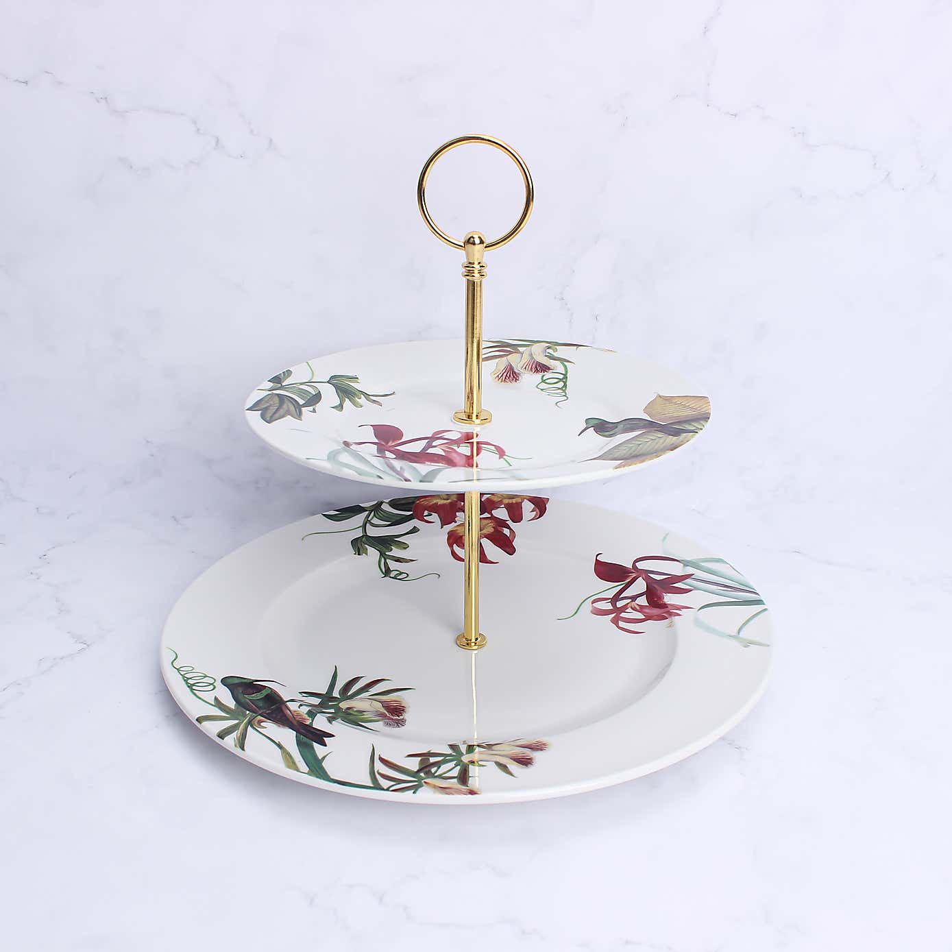 Botanical Bird Cake Stand