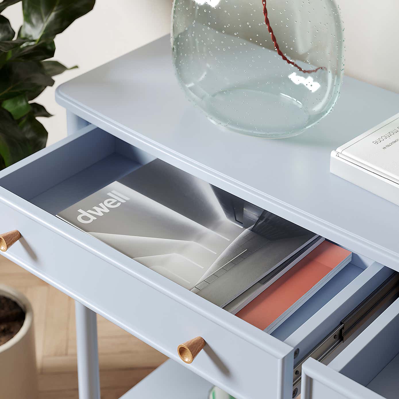 Remi Console Table, Lilypad Green