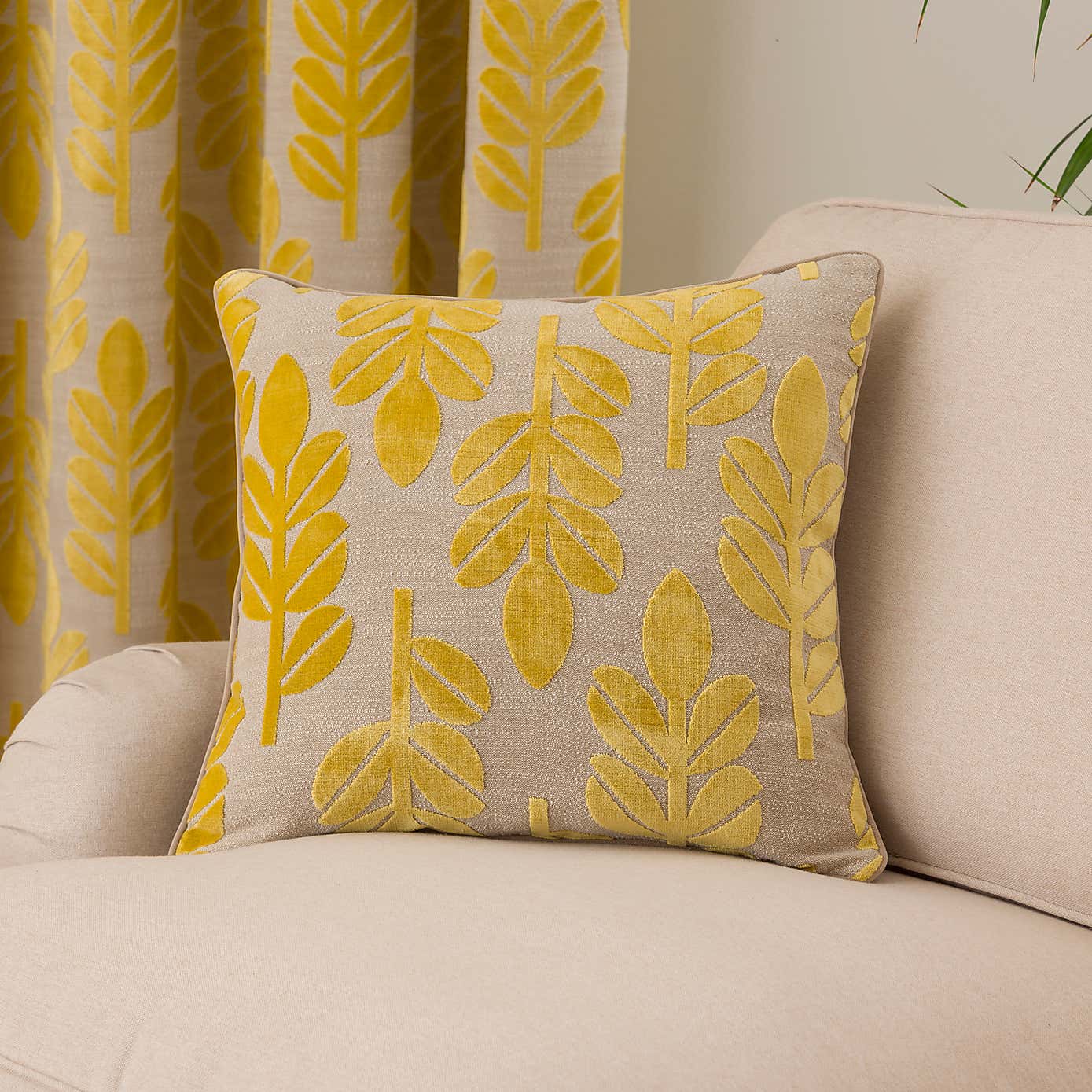 Annika Cut Velvet Eyelet Curtains