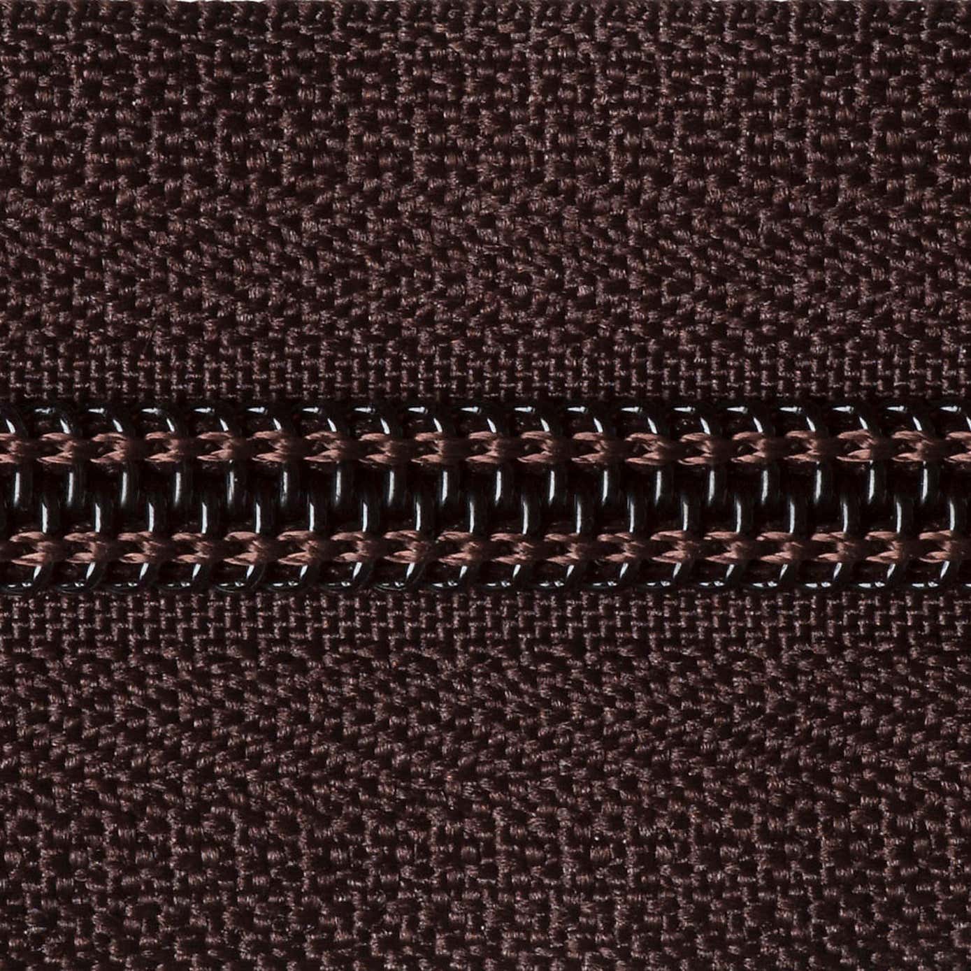 Chocolate Open End Zip