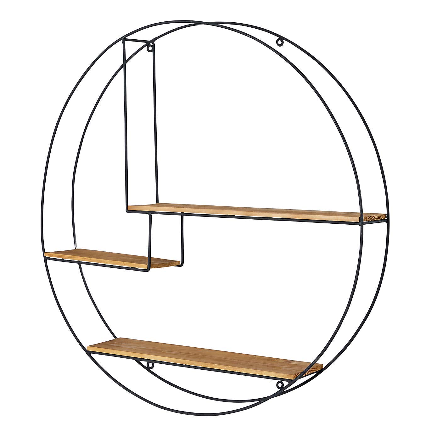 Industrial Extra Large Circle Shelf