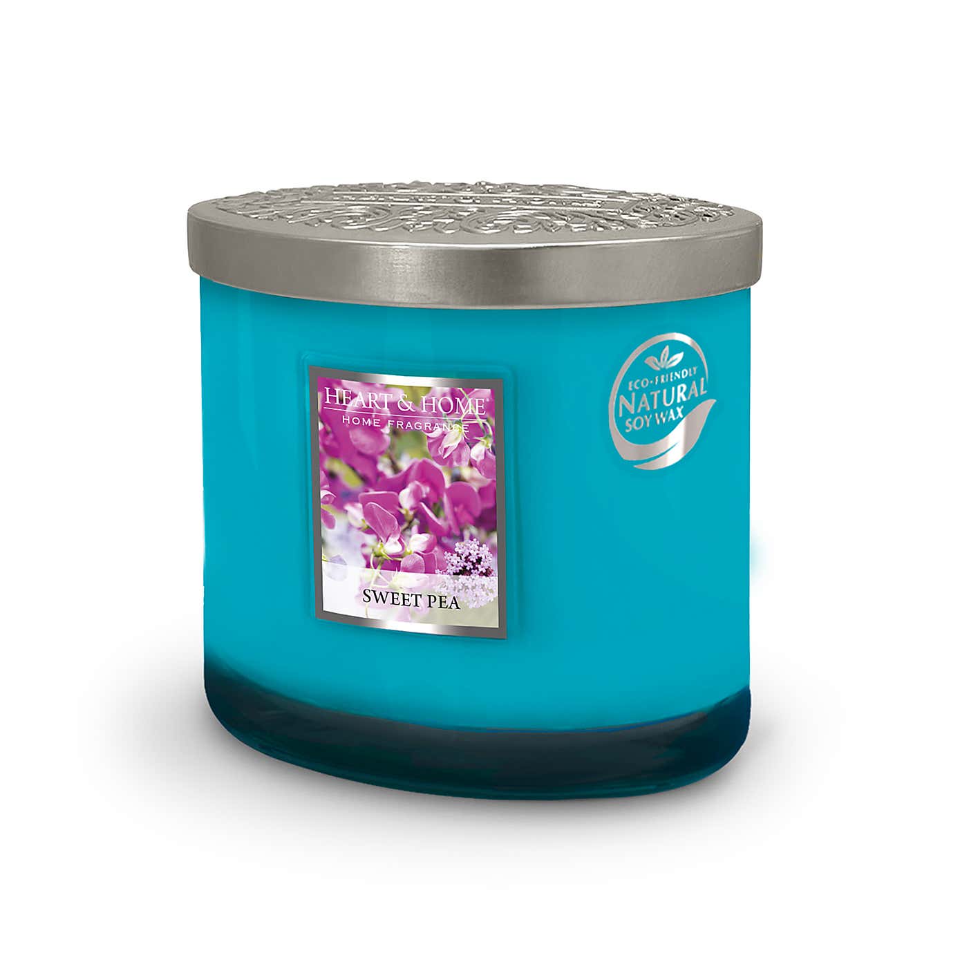Heart and Home Ellipse Sweet Pea Multi Wick Candle