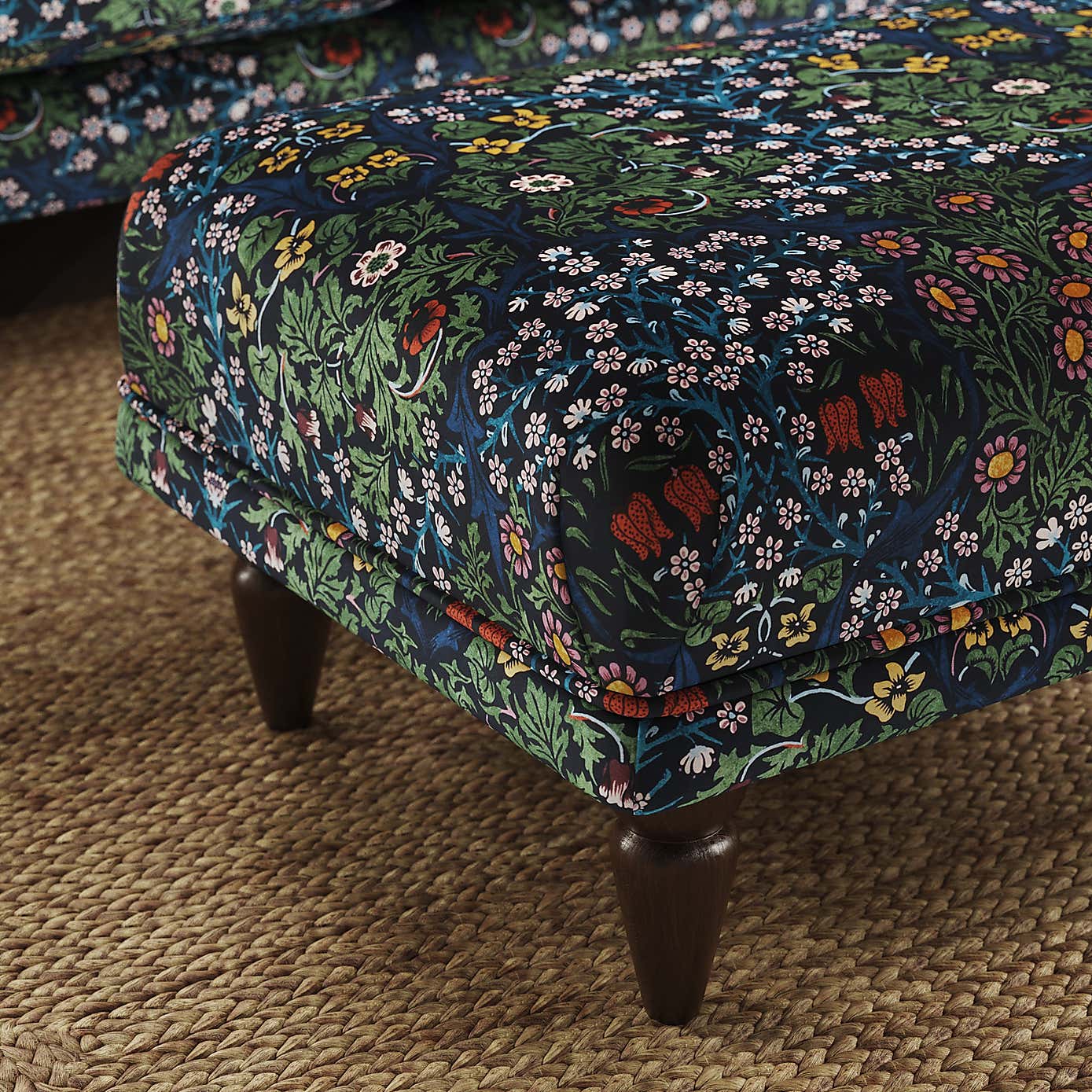 William Morris Blackthorn Velvet Fabric Sample