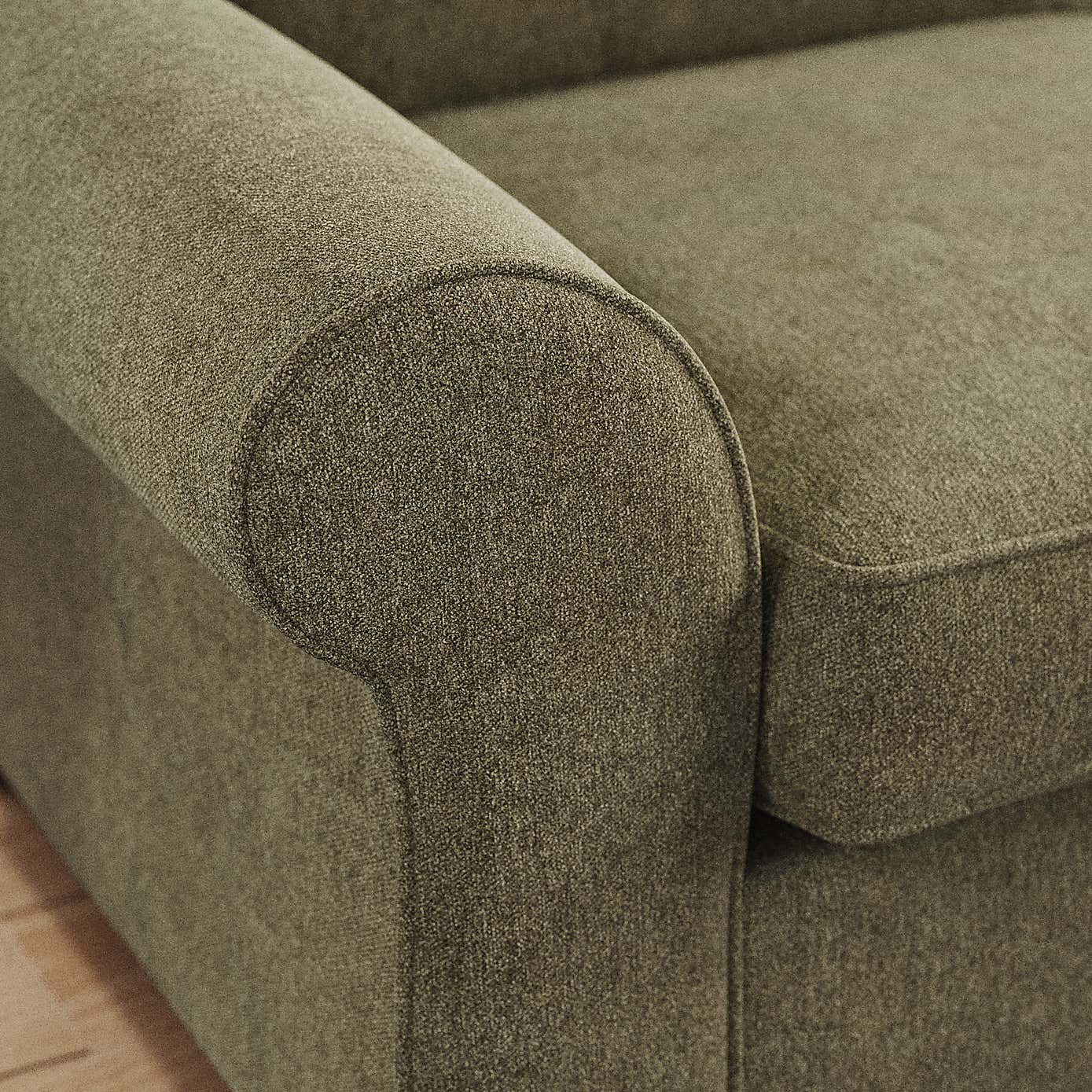 Flori 3 Seater Sofa, Soft Chenille