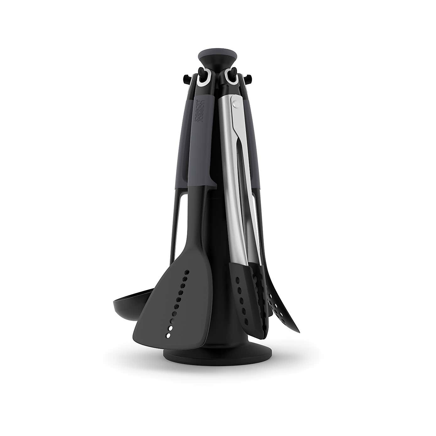 Joseph Joseph Elevate Grey 6 Piece Utensil Set and Carousel