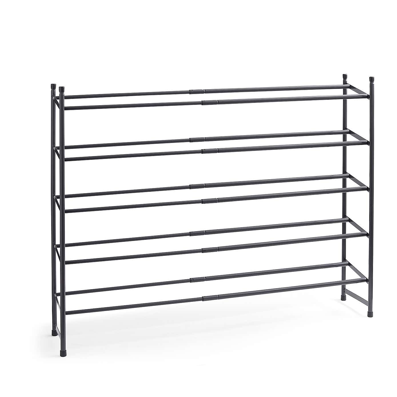 5 Tier Extendable Metal Shoe Rack