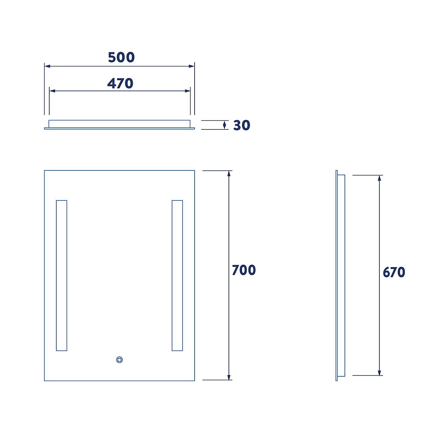 Henbury Illuminated Mirror
