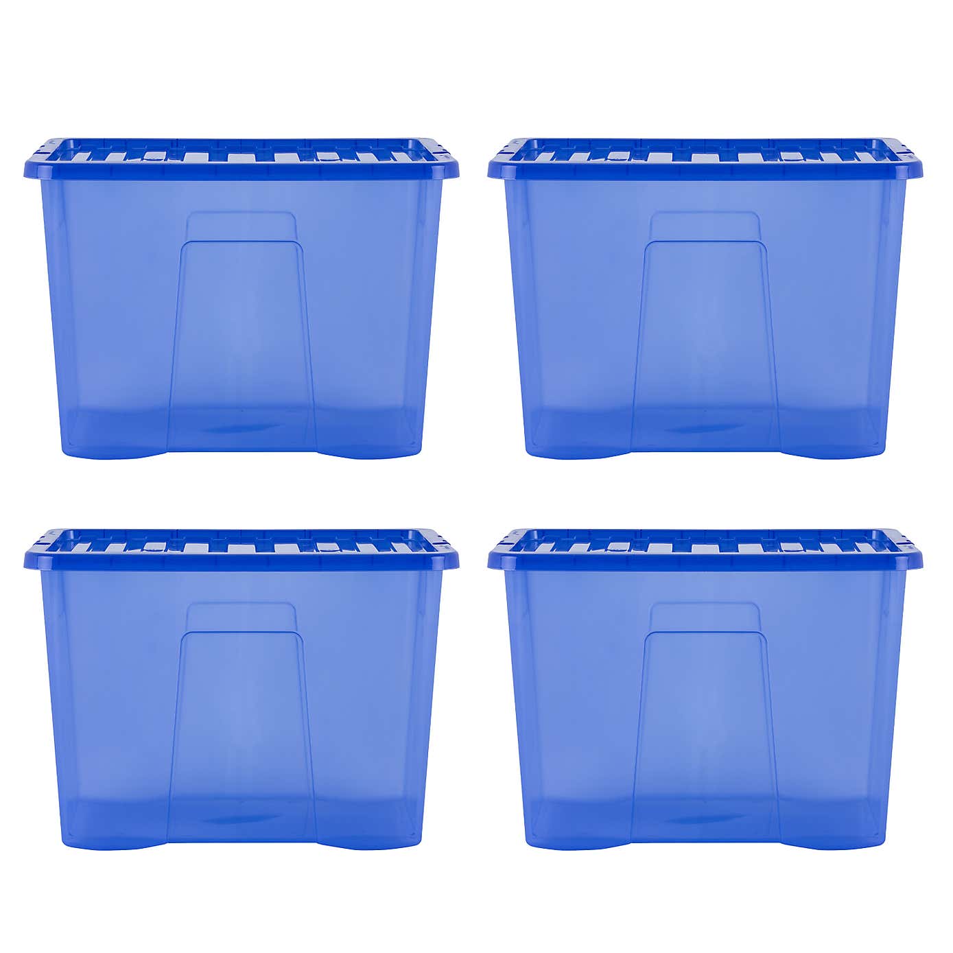 Wham Crystal Set of 4 Storage Boxes & Lids