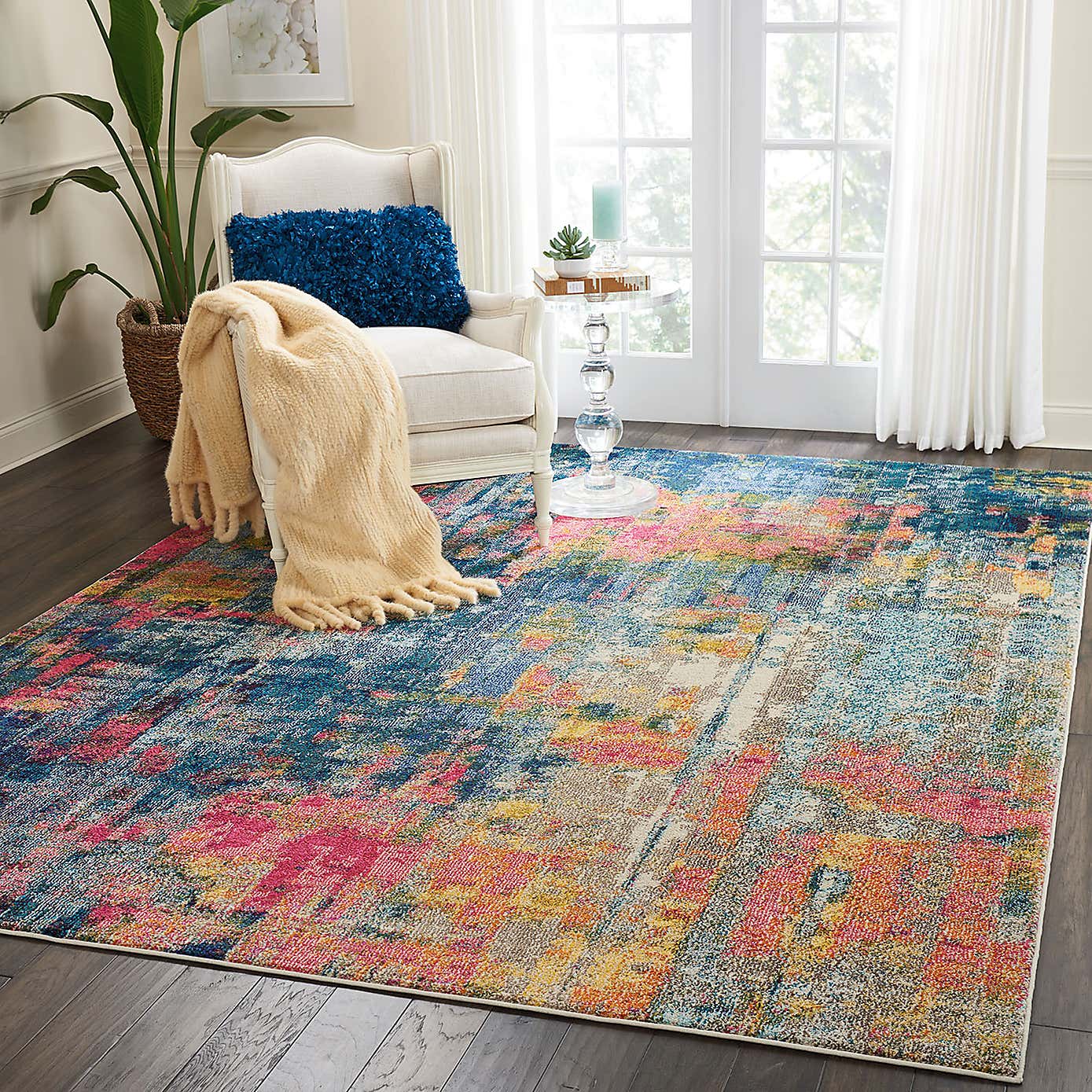 Celestial Blue and Yellow Rug
