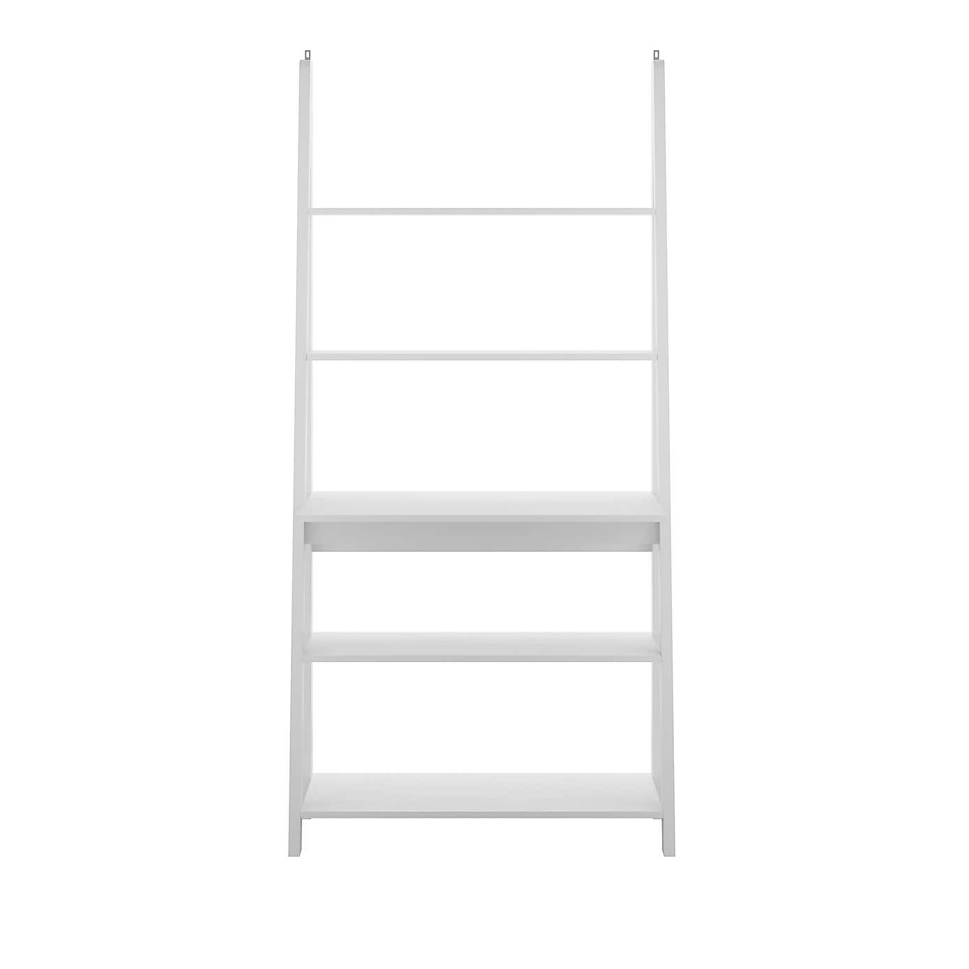 Tiva White Ladder Desk