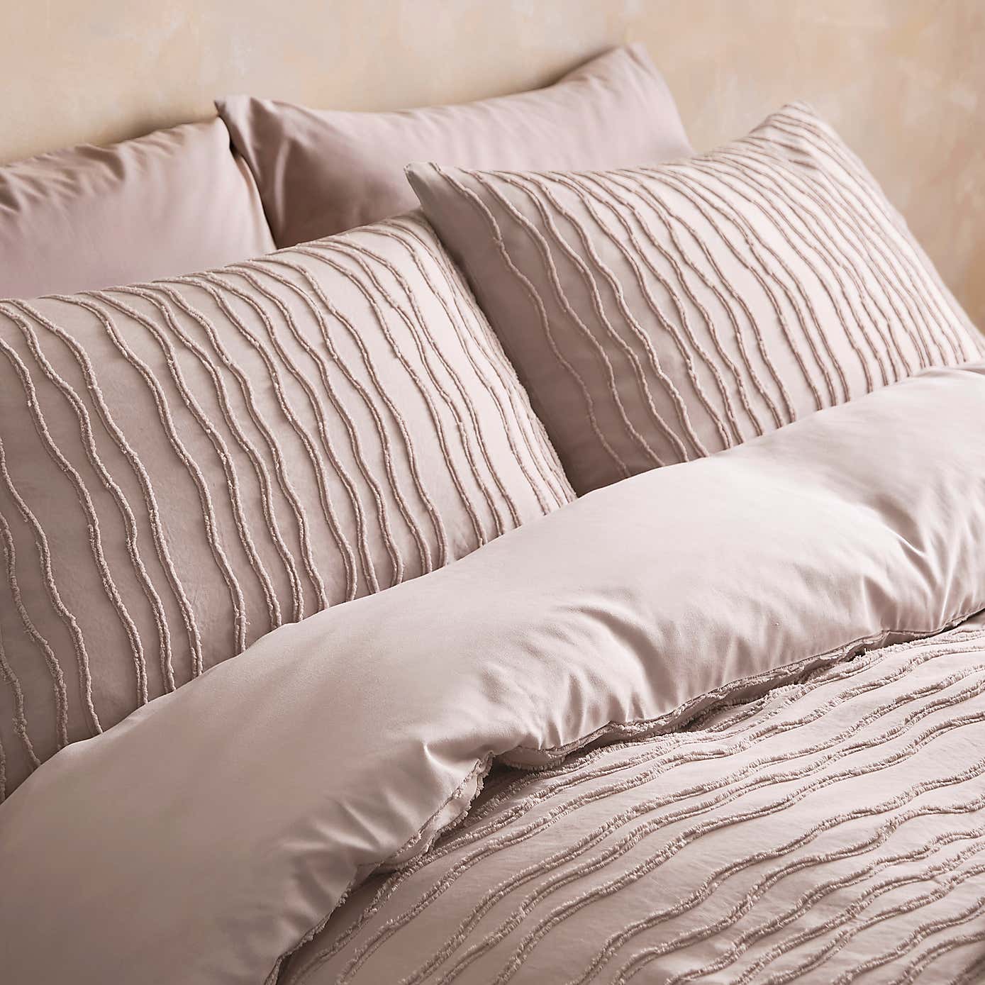 Alton Tufted Stripe Quilt Cover Set