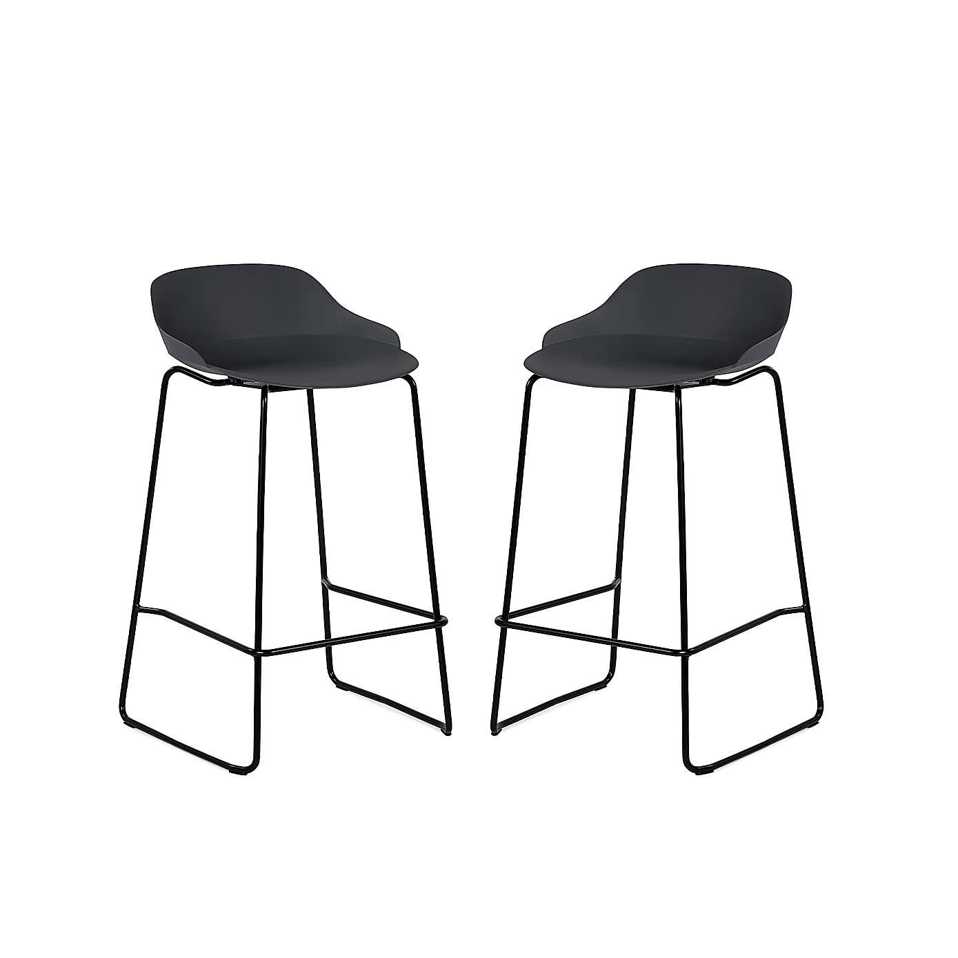 Rocco Set Of 2 Bar Stools, Metal