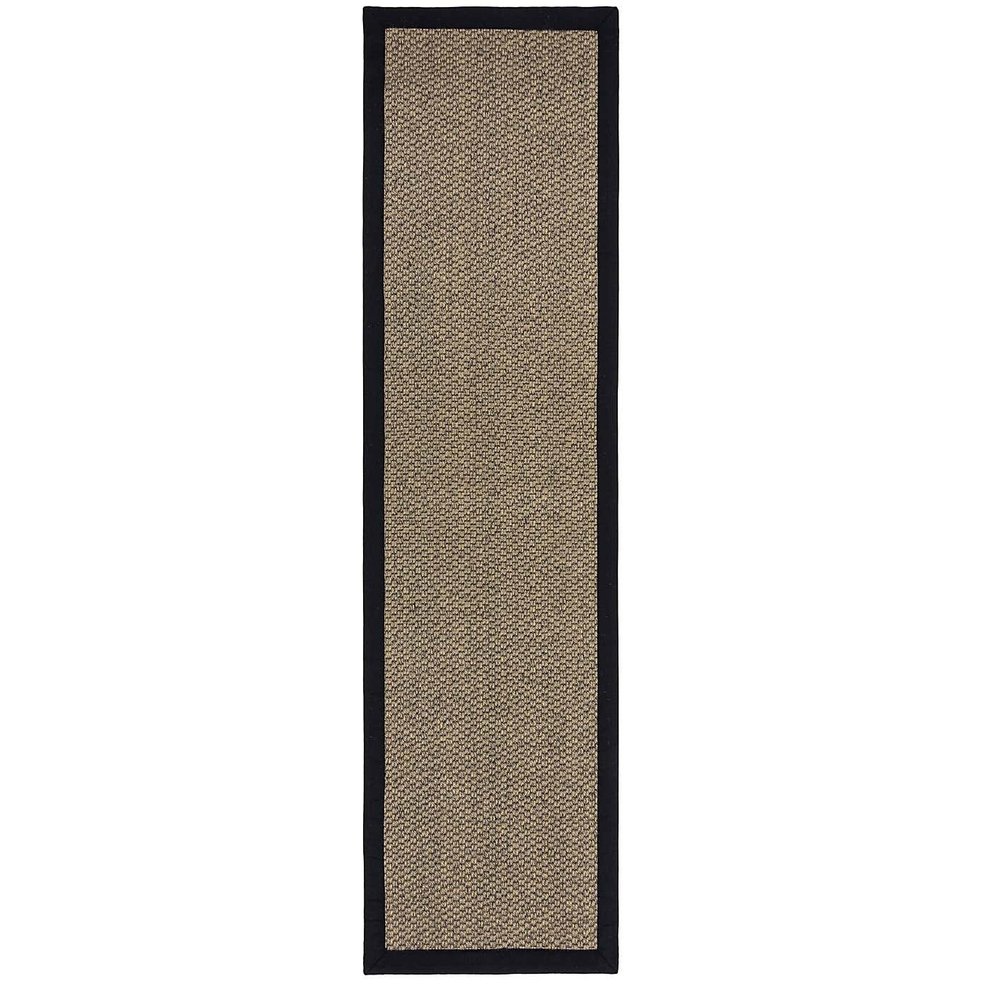 Sisal Look Washable Border Stair Runner