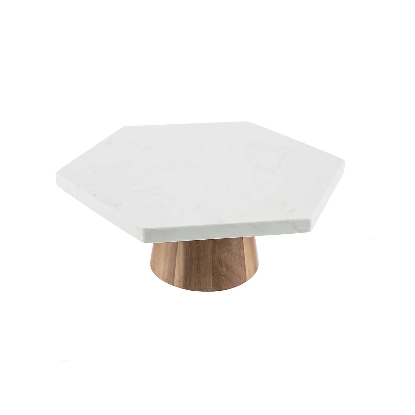 Kitchen Pantry Marble Hexagonal Cake Stand