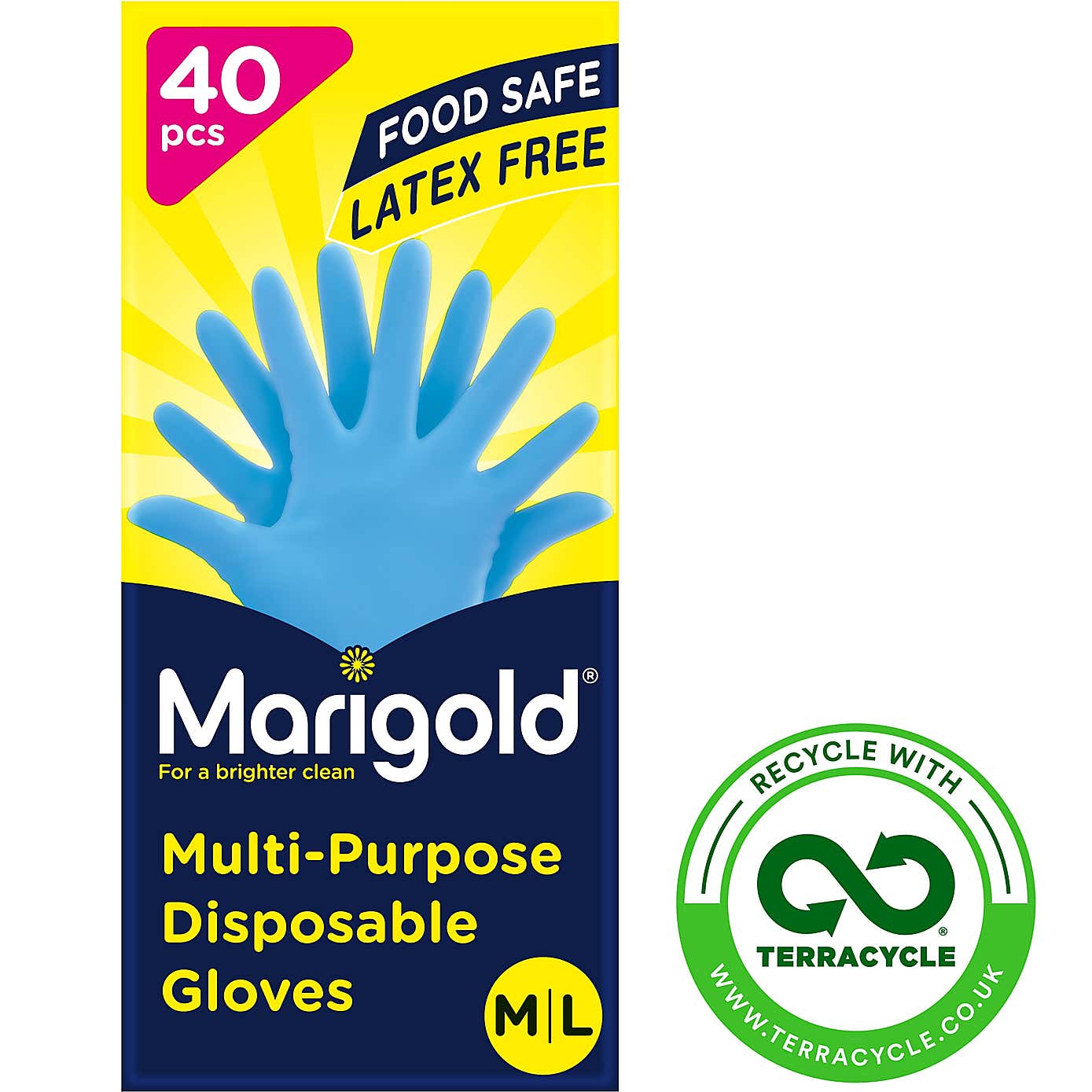 Marigold Pack of 40 Disposable Gloves