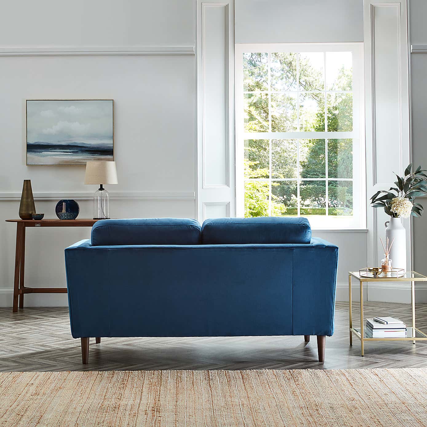 Anton Opulent Velvet 2 Seater Sofa