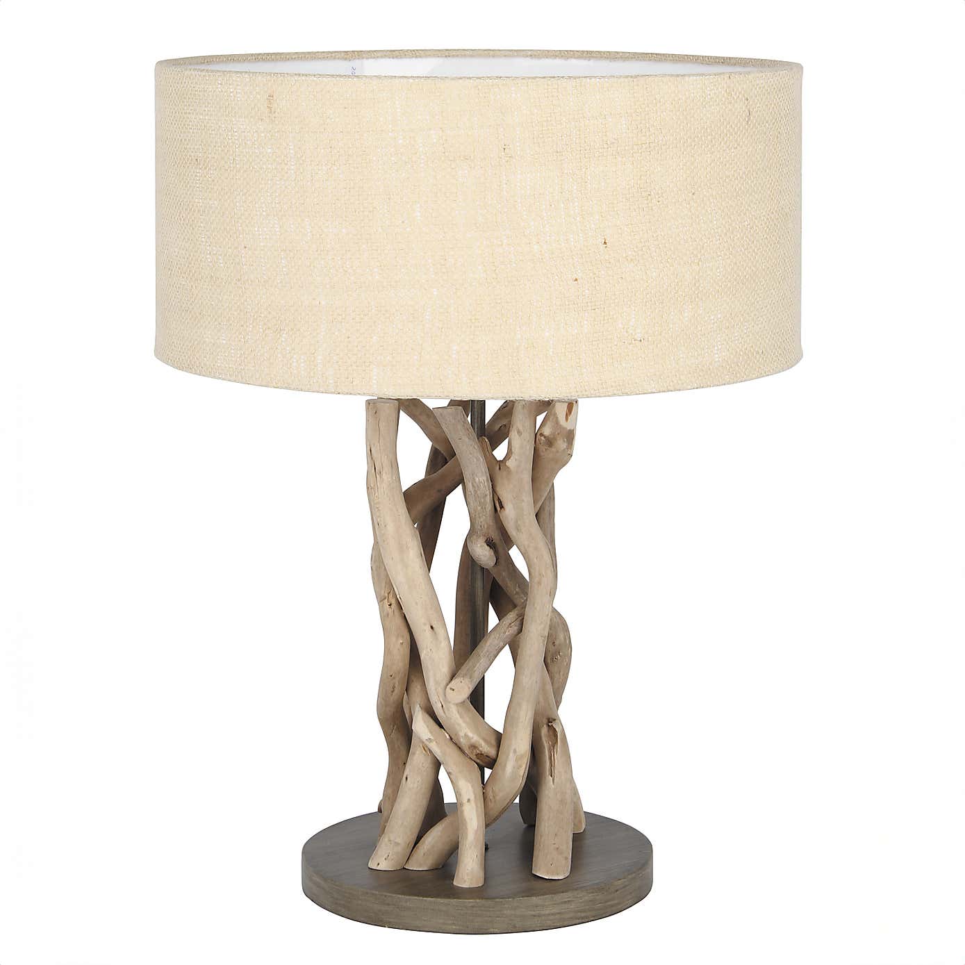 Derna Driftwood and Natural Jute Table Lamp
