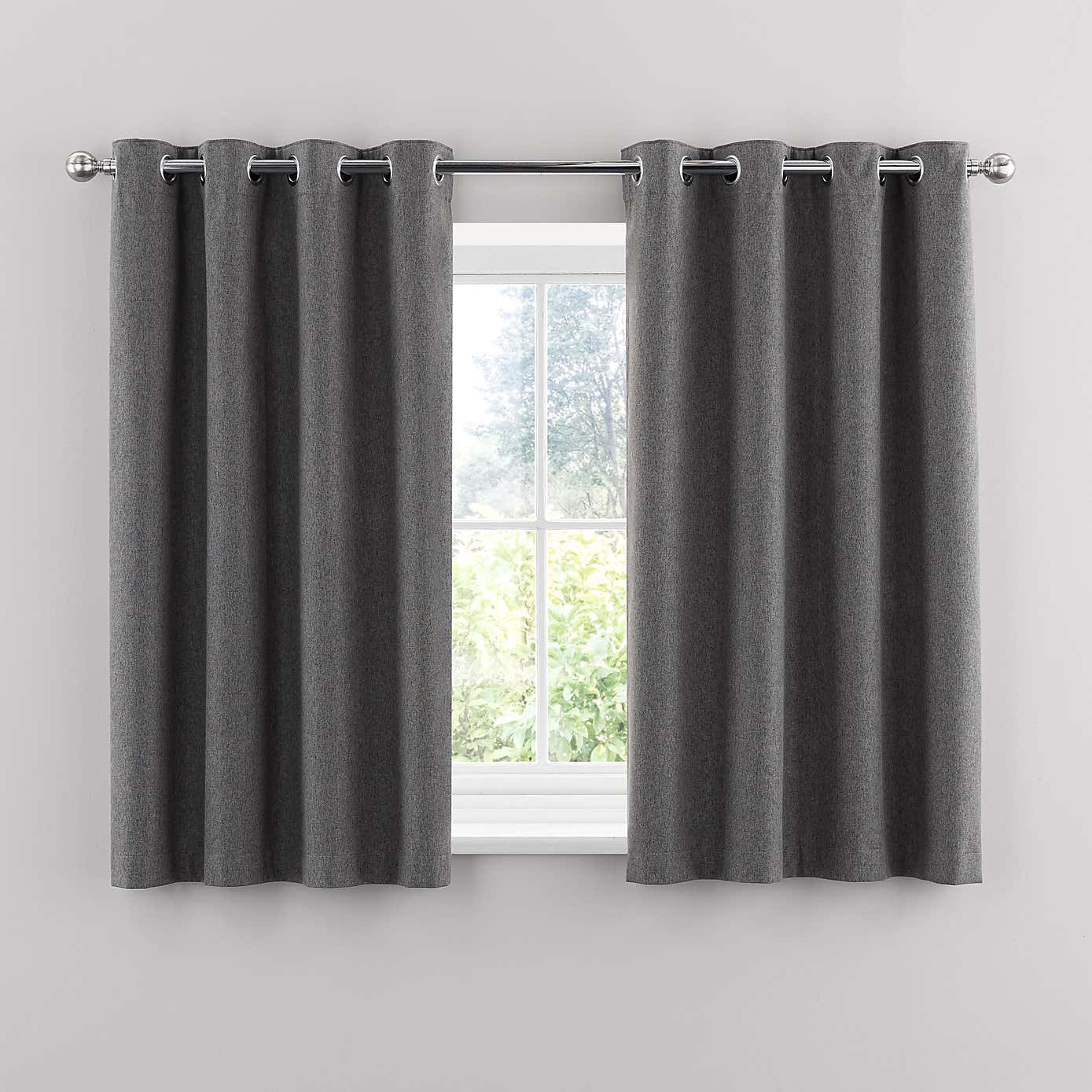 Luna Brushed Ultra Blackout Eyelet Curtains