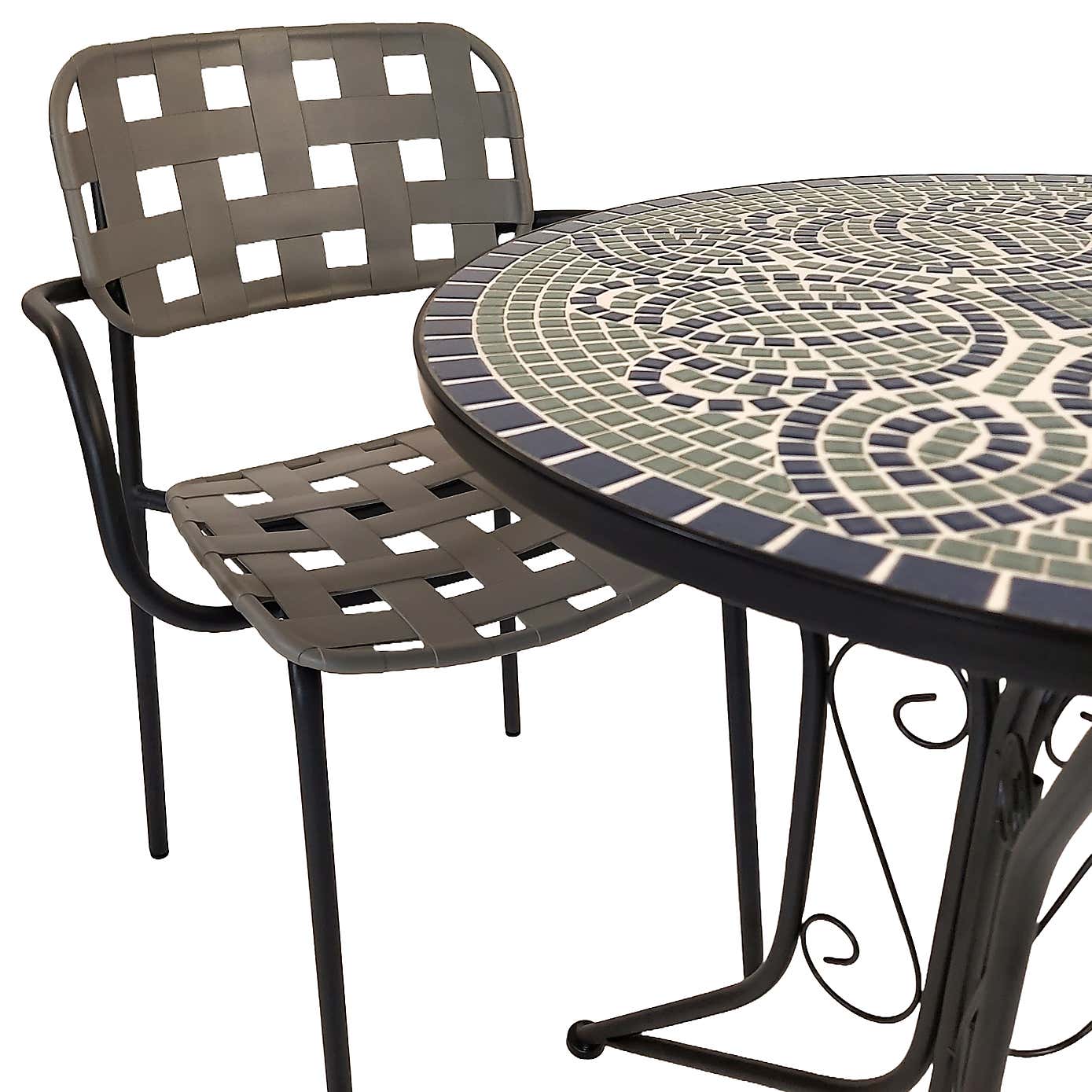 Summer Terrace Atlanta Round Bistro Table with 2 Karin Chairs