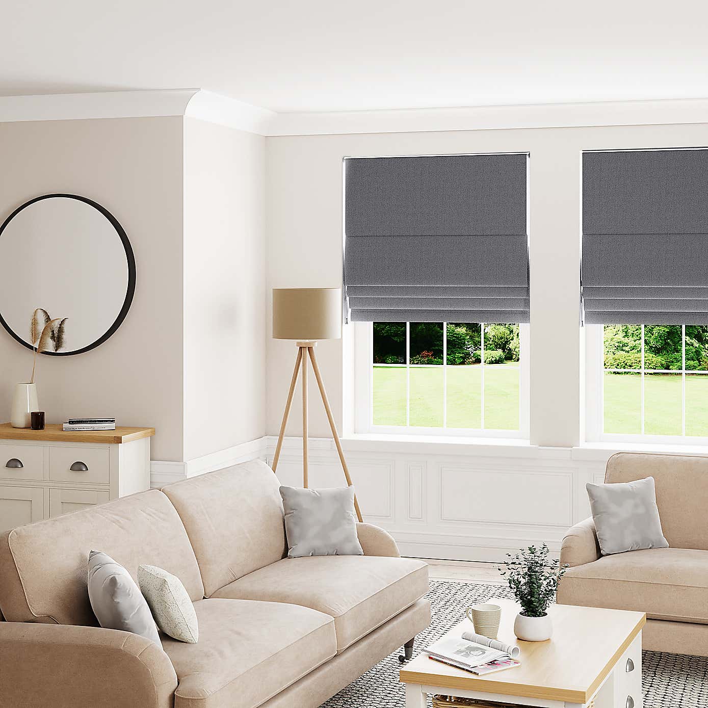 Trimmable Metropolitan Roman Blind