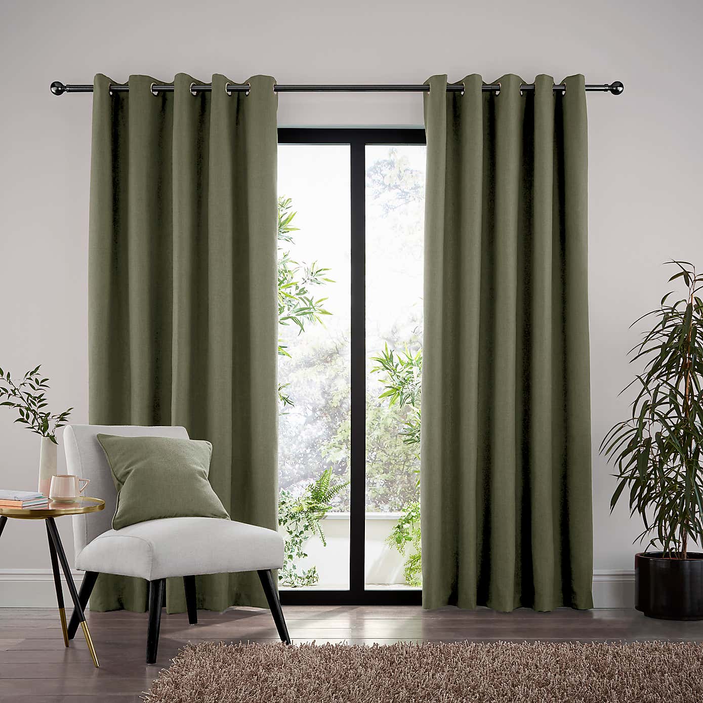 Jennings Natural Thermal Eyelet Curtains