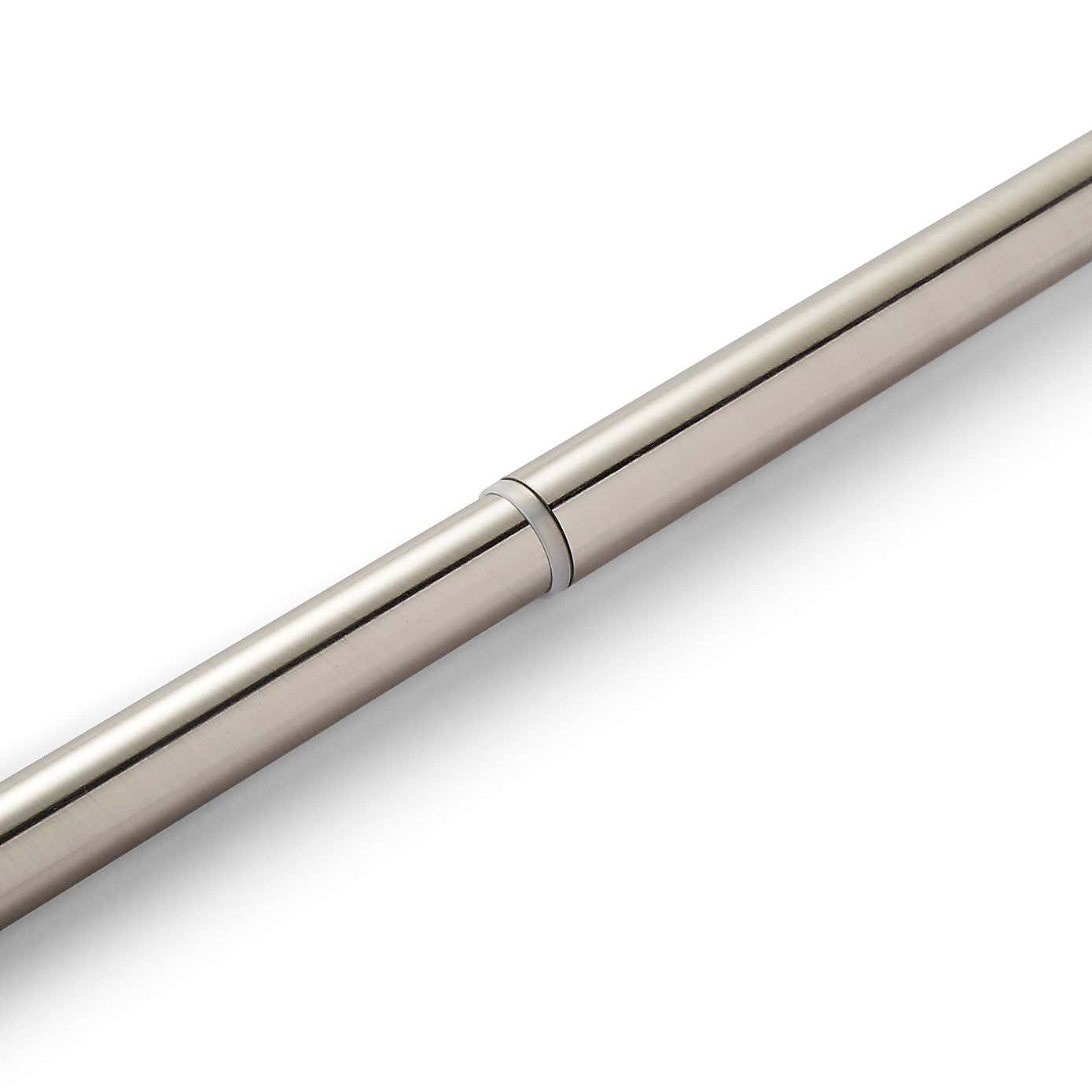 Caged Ball Extendable Metal Eyelet Curtain Pole