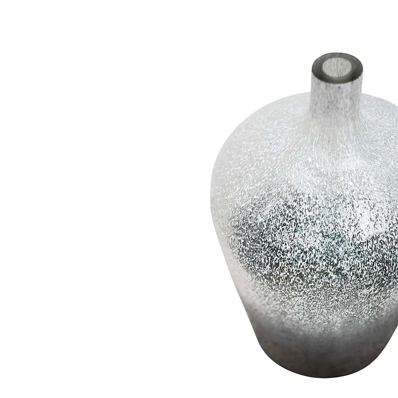 Verre Stem Frosted Glass Vase