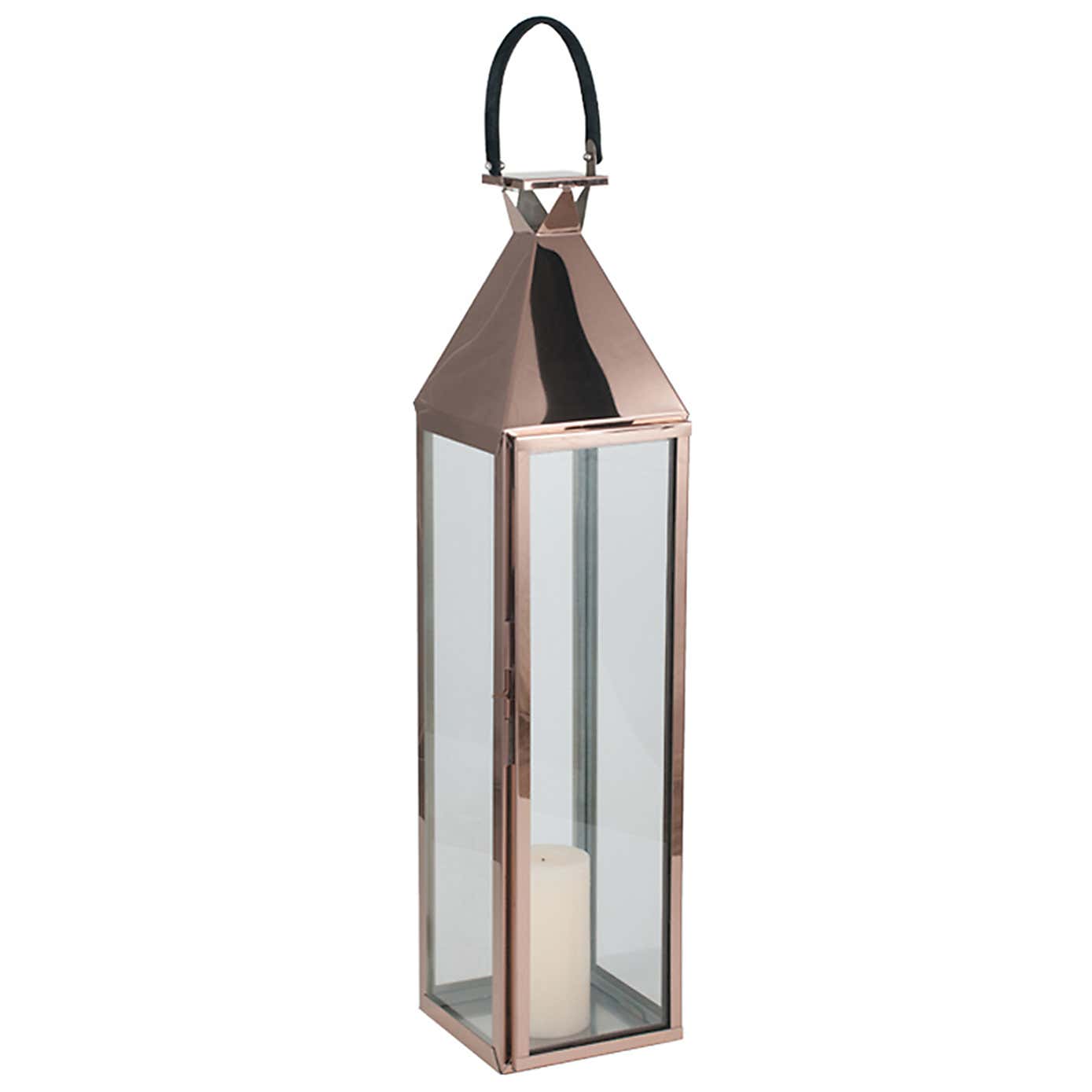 Pacific Lifestyle Stainless Steel Lantern 99cm Copper