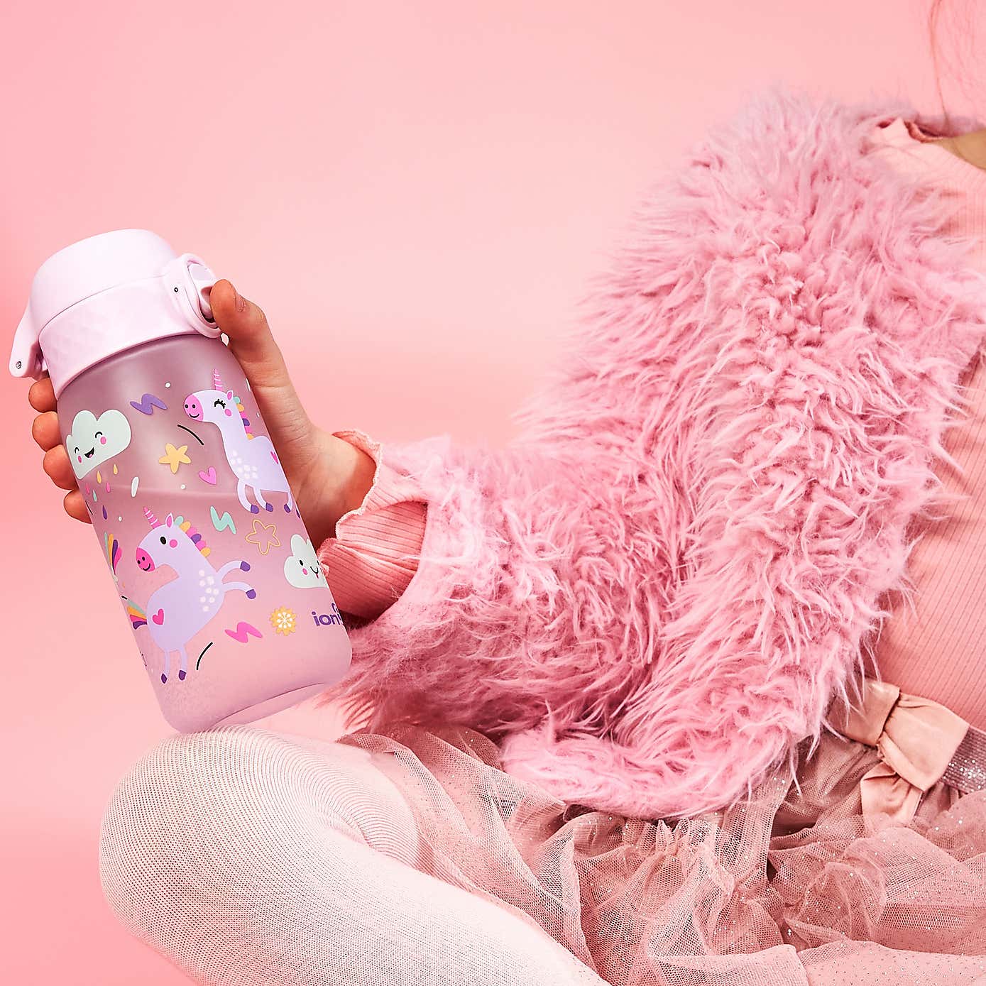 Ion8 Leak Proof Kids Unicorns Water Bottle, 350ml