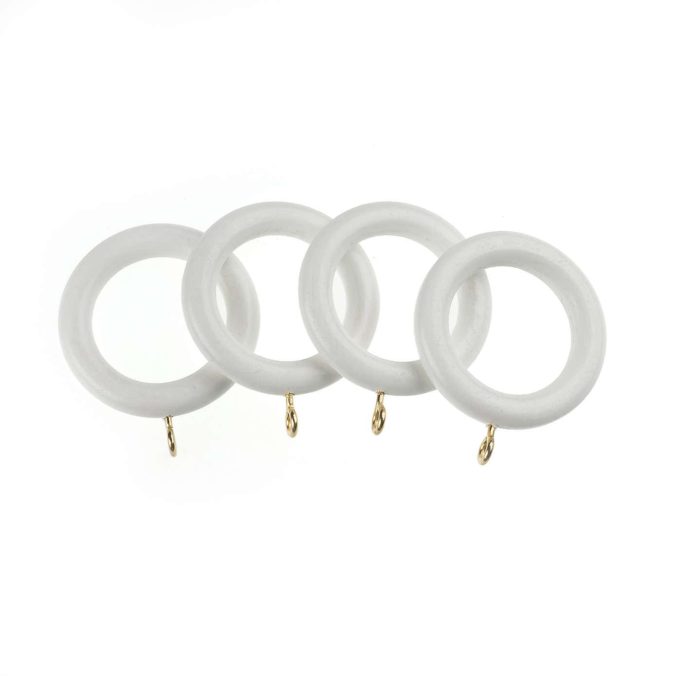 Universal Pack of 4 35mm Wooden Curtain Rings