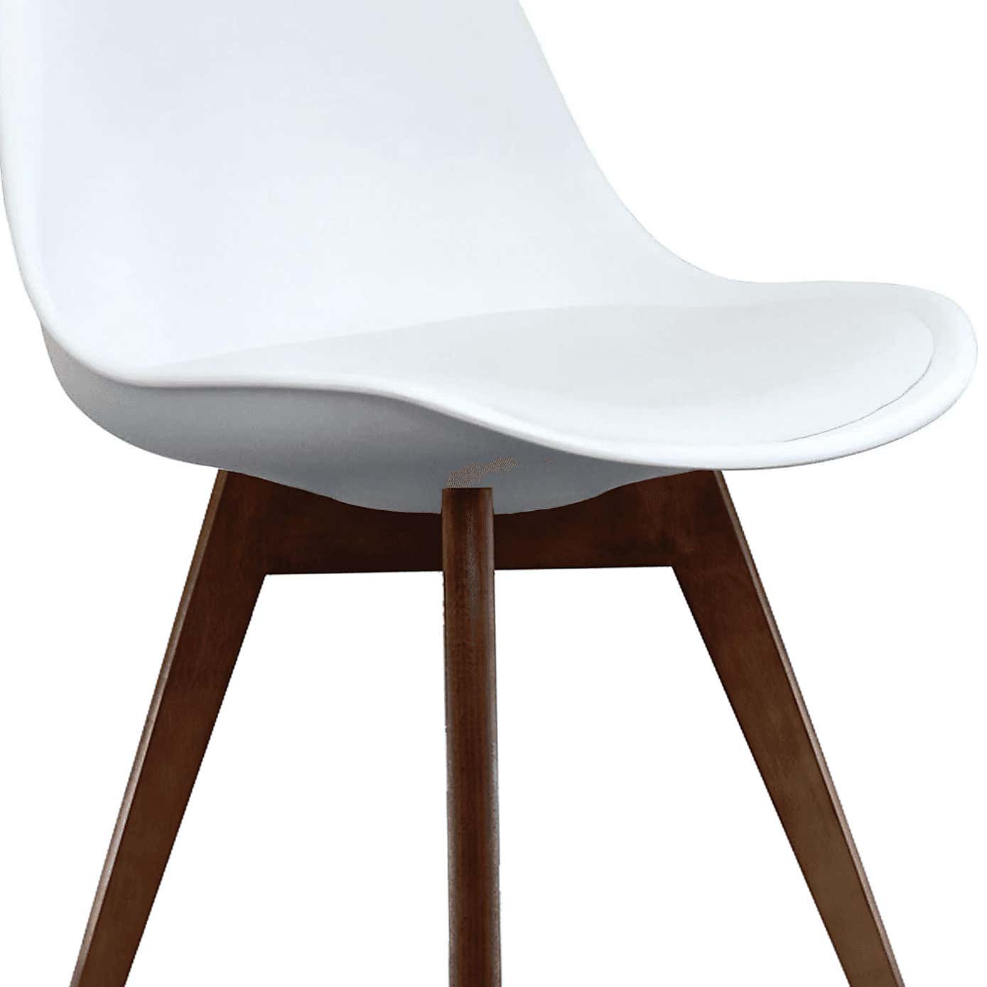 Fusion Living Soho Plastic Dining Chair with Squared Legs