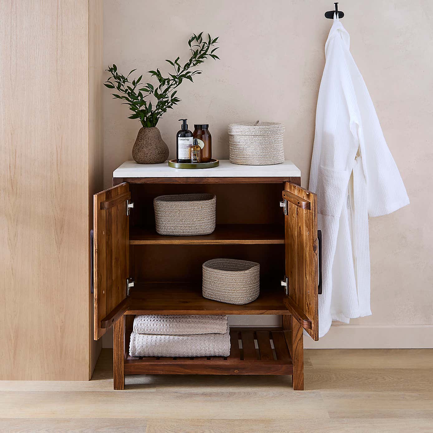 Tatum Bathroom Cabinet, Marble