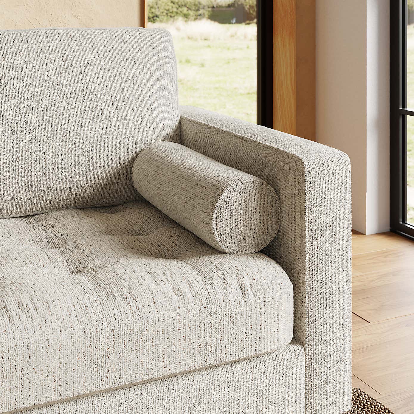 Zoe Boucle Fleck 2 Seater Sofa