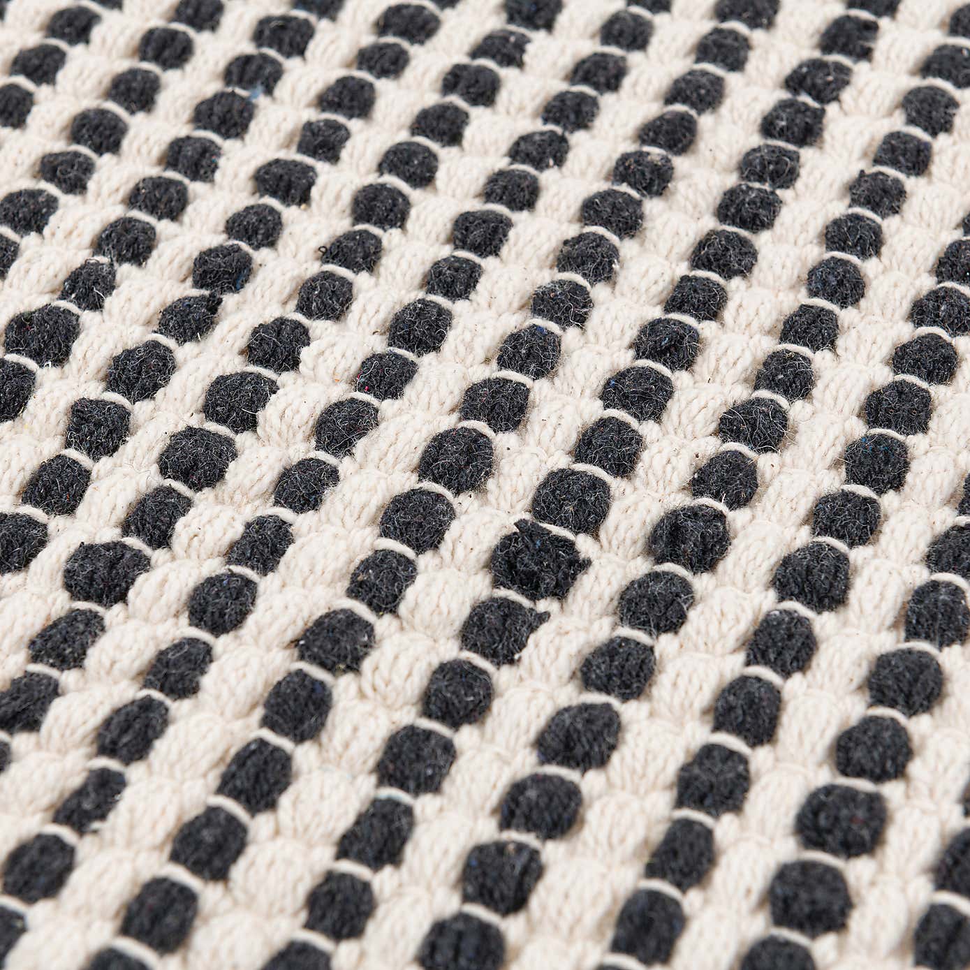 Flat Weave Monochrome Bath Mat
