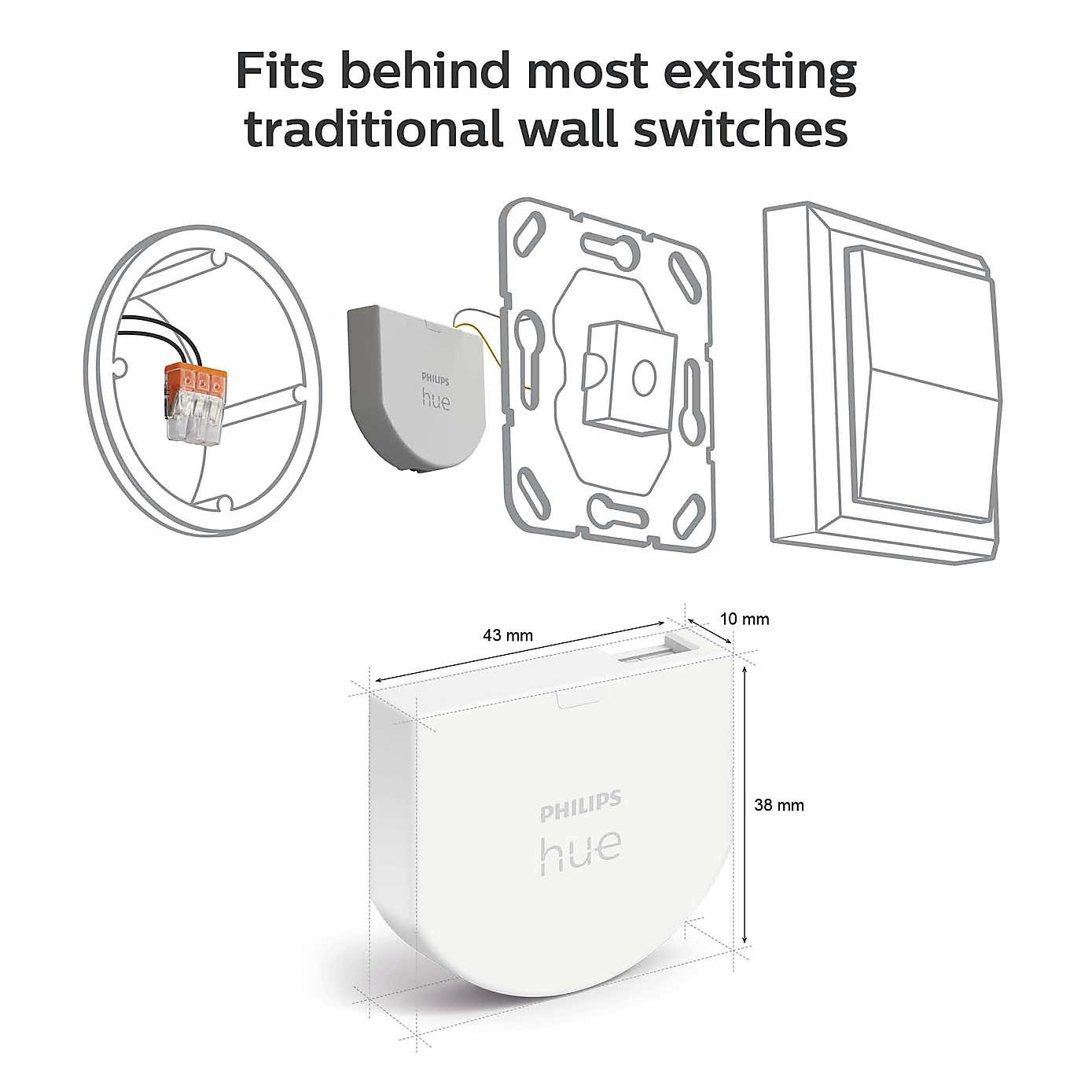 Philips HUE Smart Wall Switch Module 2 Pack