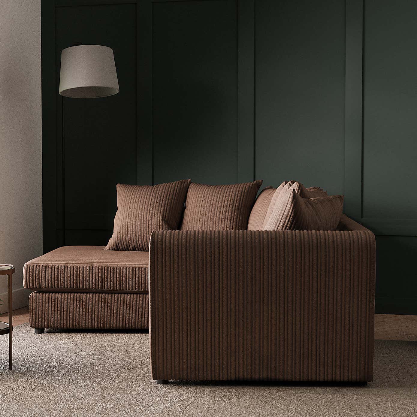 Blake Jumbo Cord Right Hand Corner Sofa