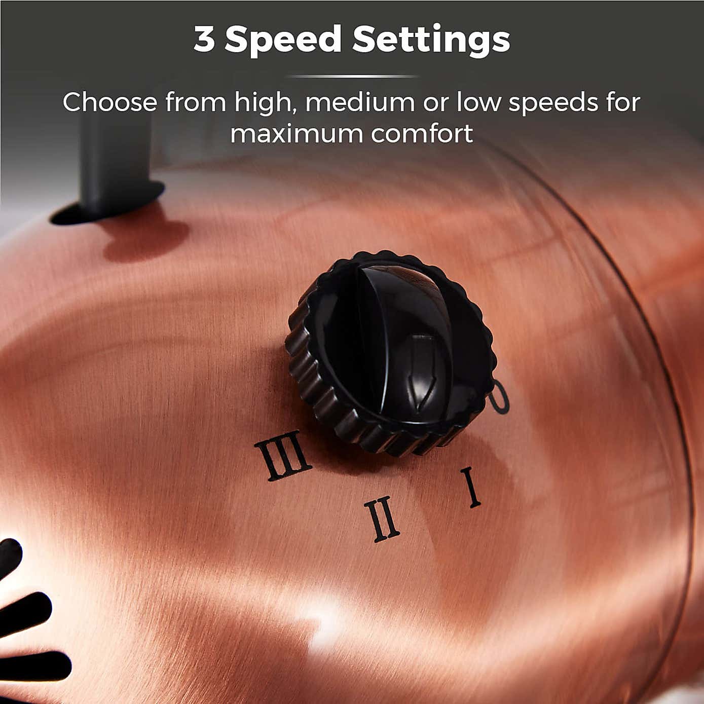 Tower Metal 12" Copper Desk Fan